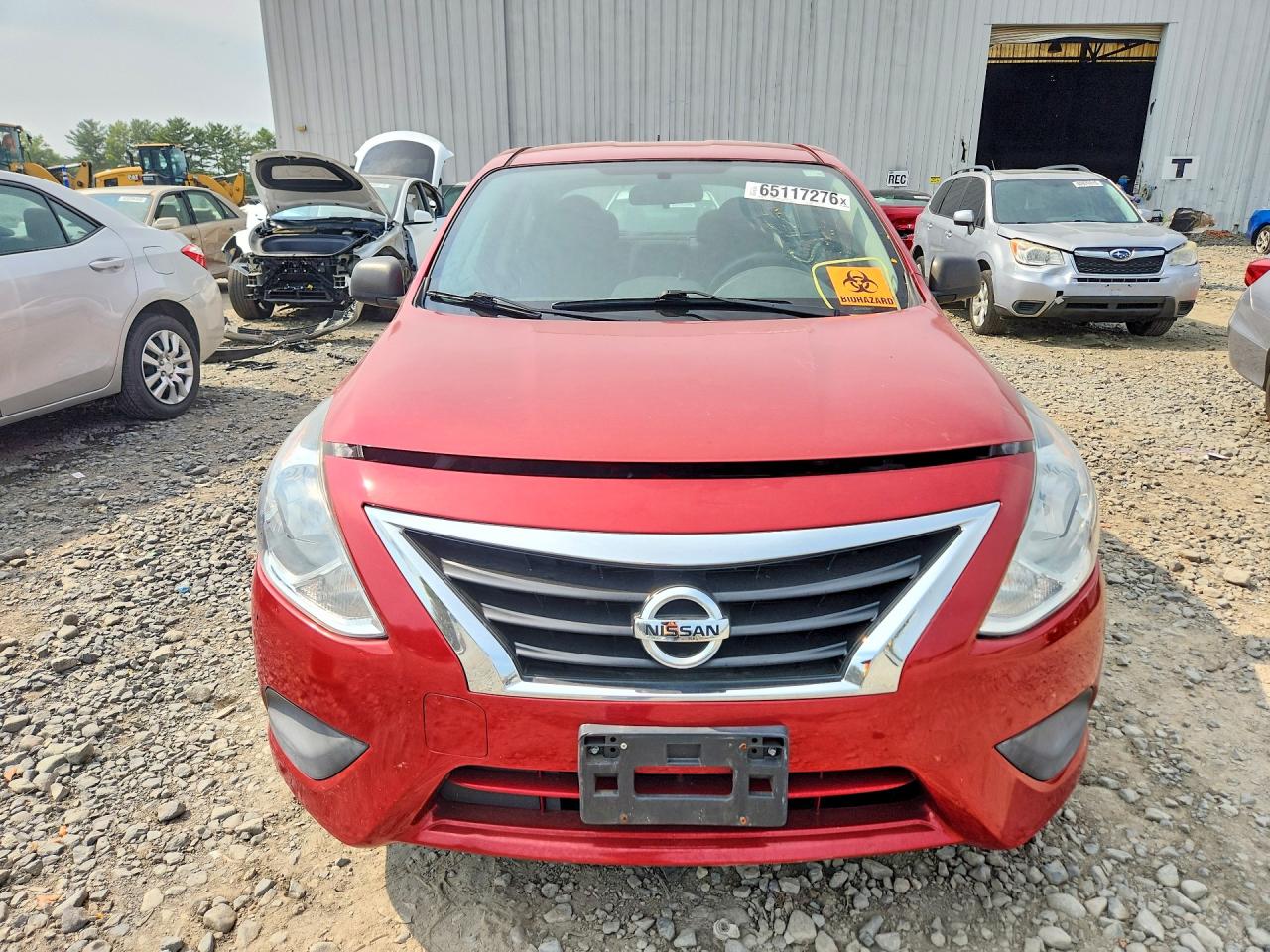 2015 Nissan Versa 1.6 S Plus Red vin: 3N1CN7AP2FL944822