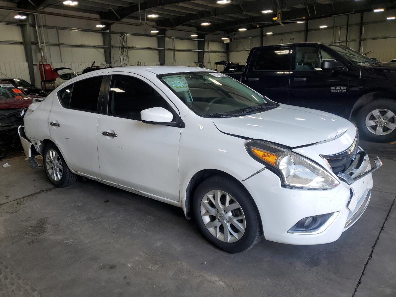 2015 Nissan Versa S White vin: 3N1CN7AP2FL949373