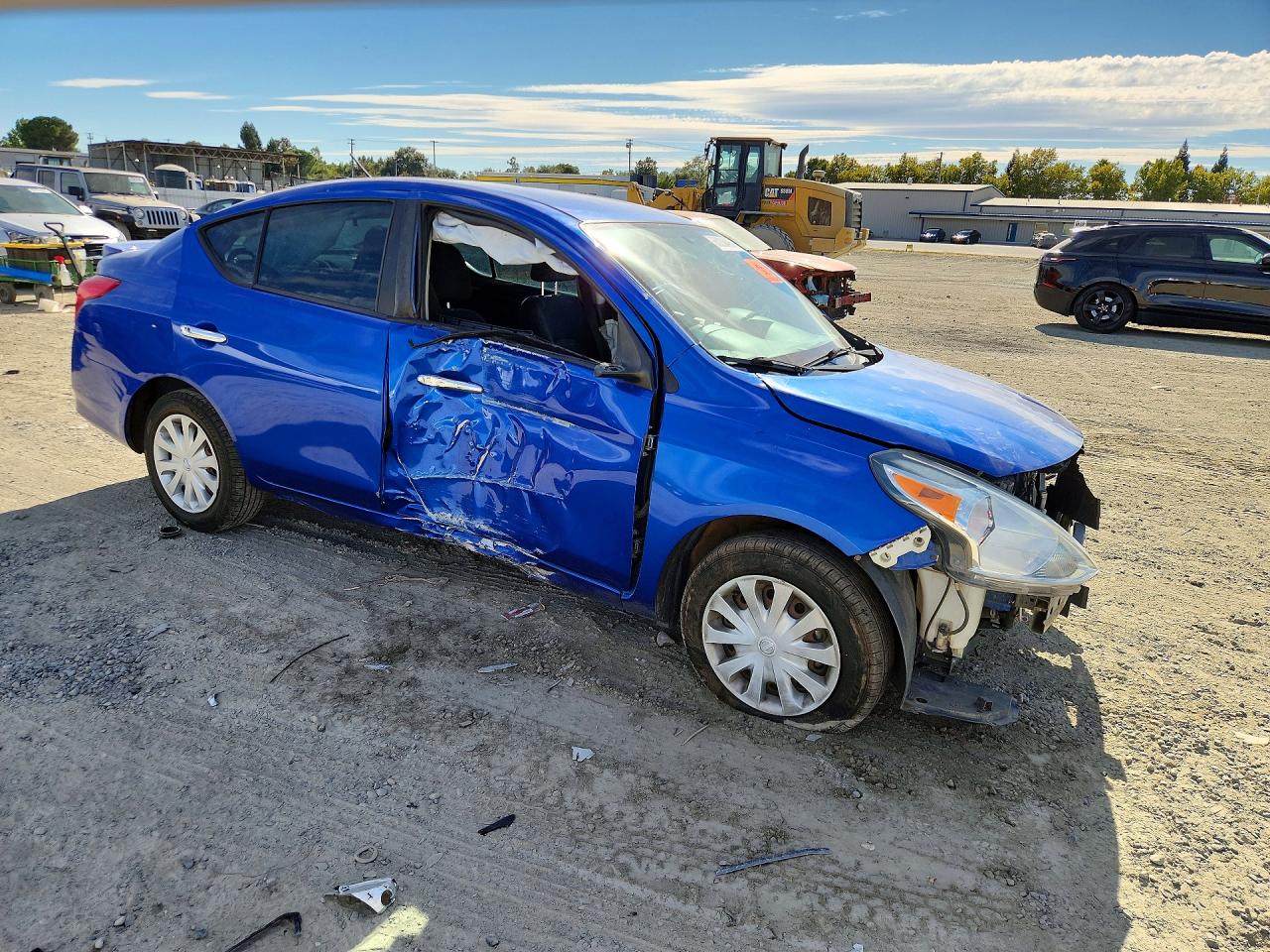 2015 Nissan Versa 1.6 Sv Blue vin: 3N1CN7AP2FL953116