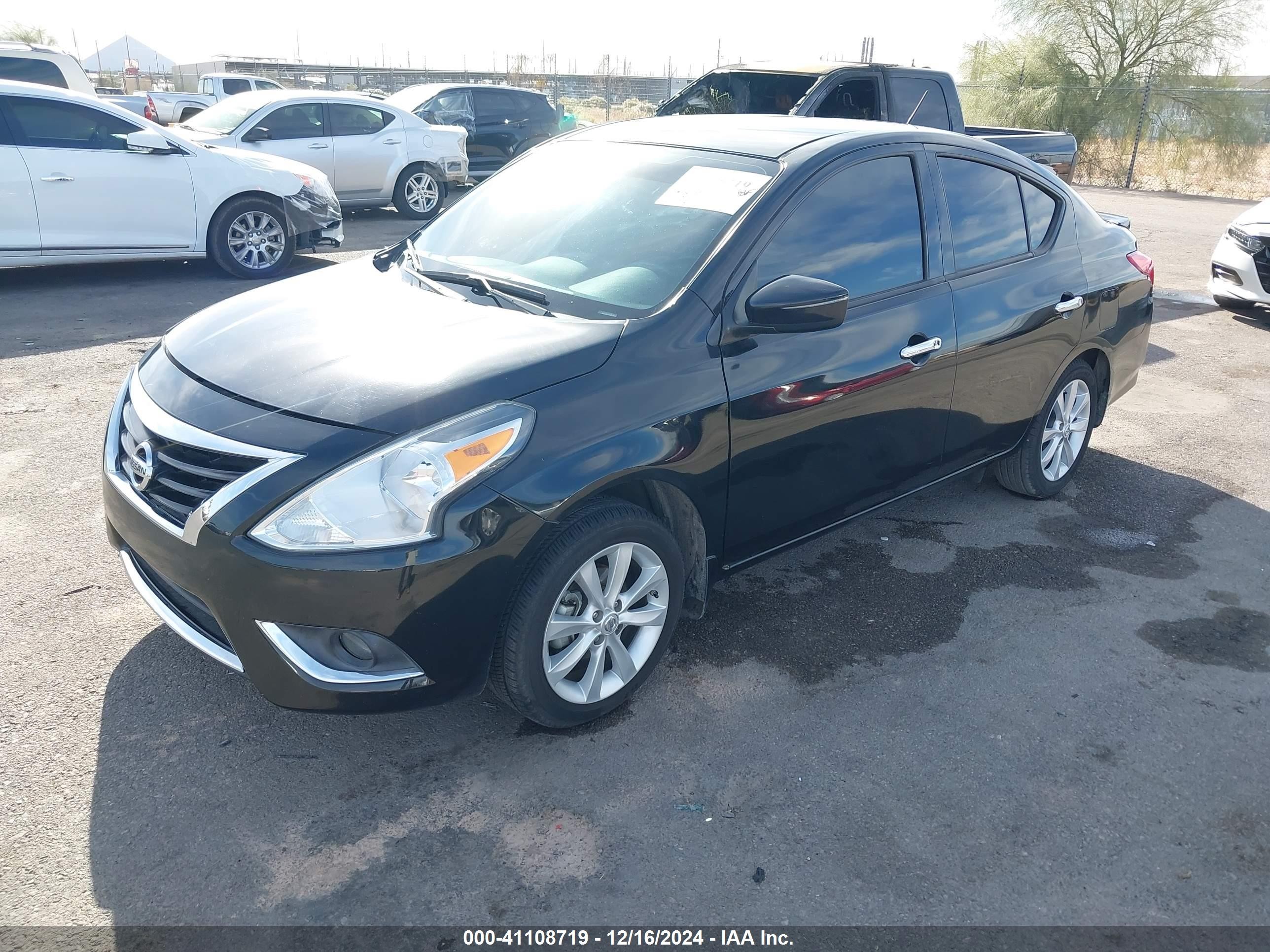 2016 Nissan Versa 1.6 Sl Black vin: 3N1CN7AP2GL904225