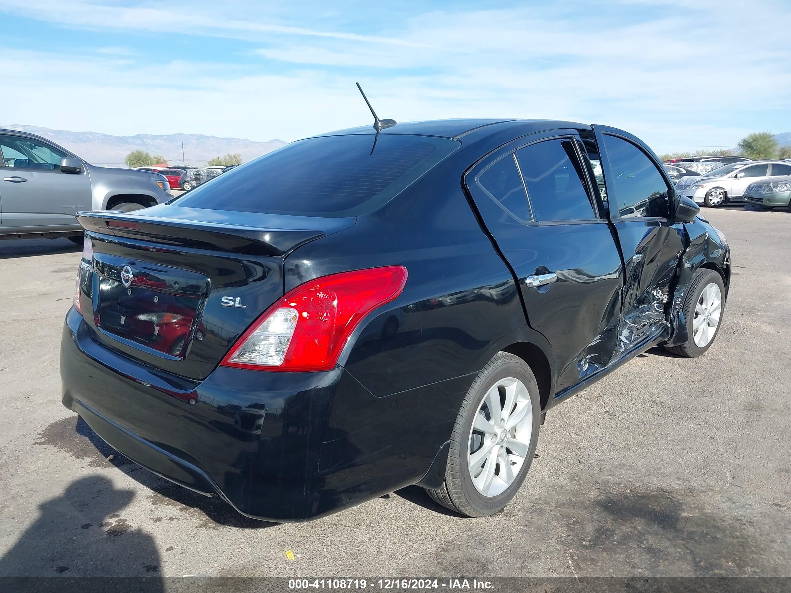 2016 Nissan Versa 1.6 Sl Black vin: 3N1CN7AP2GL904225