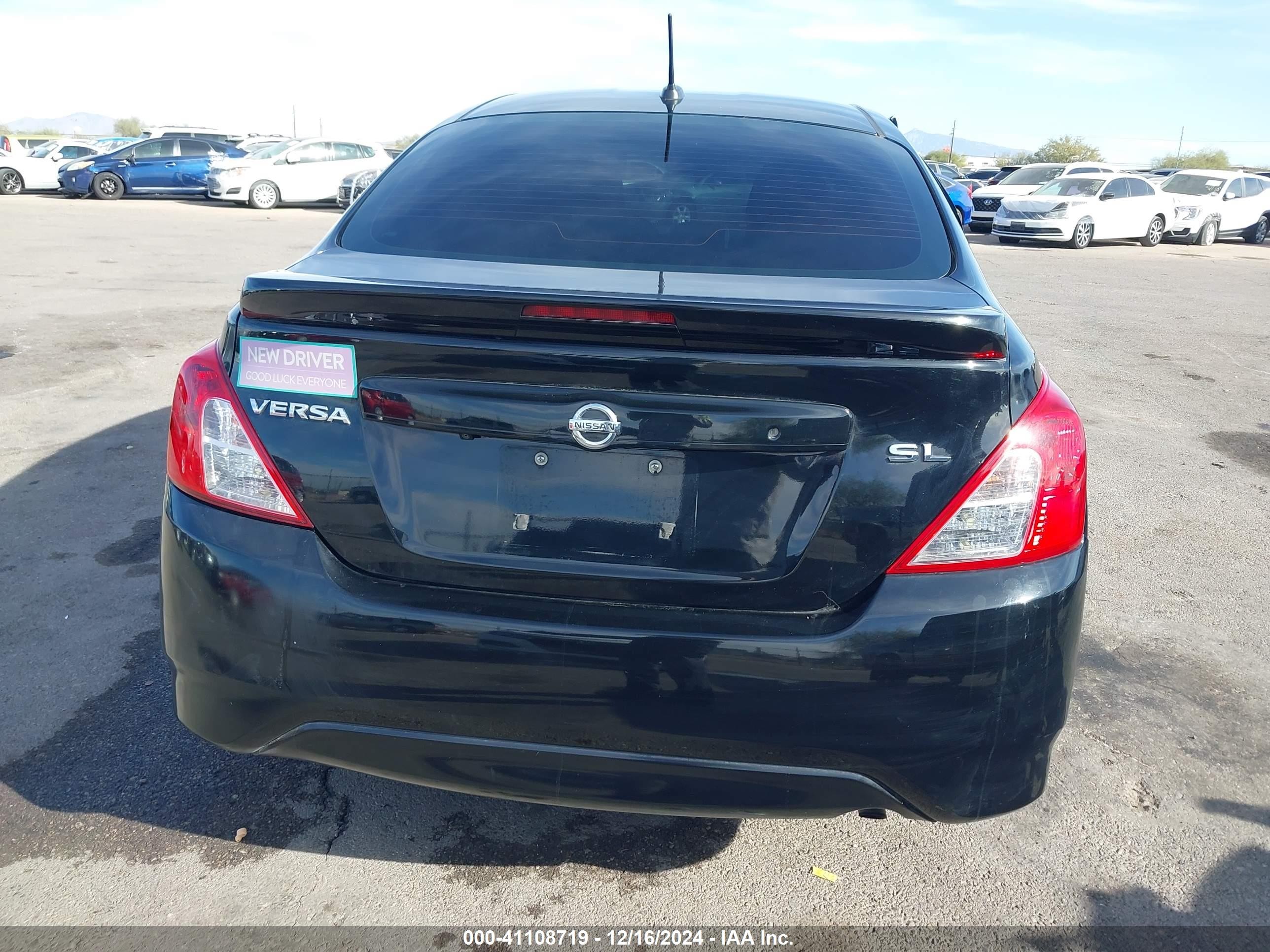 2016 Nissan Versa 1.6 Sl Black vin: 3N1CN7AP2GL904225