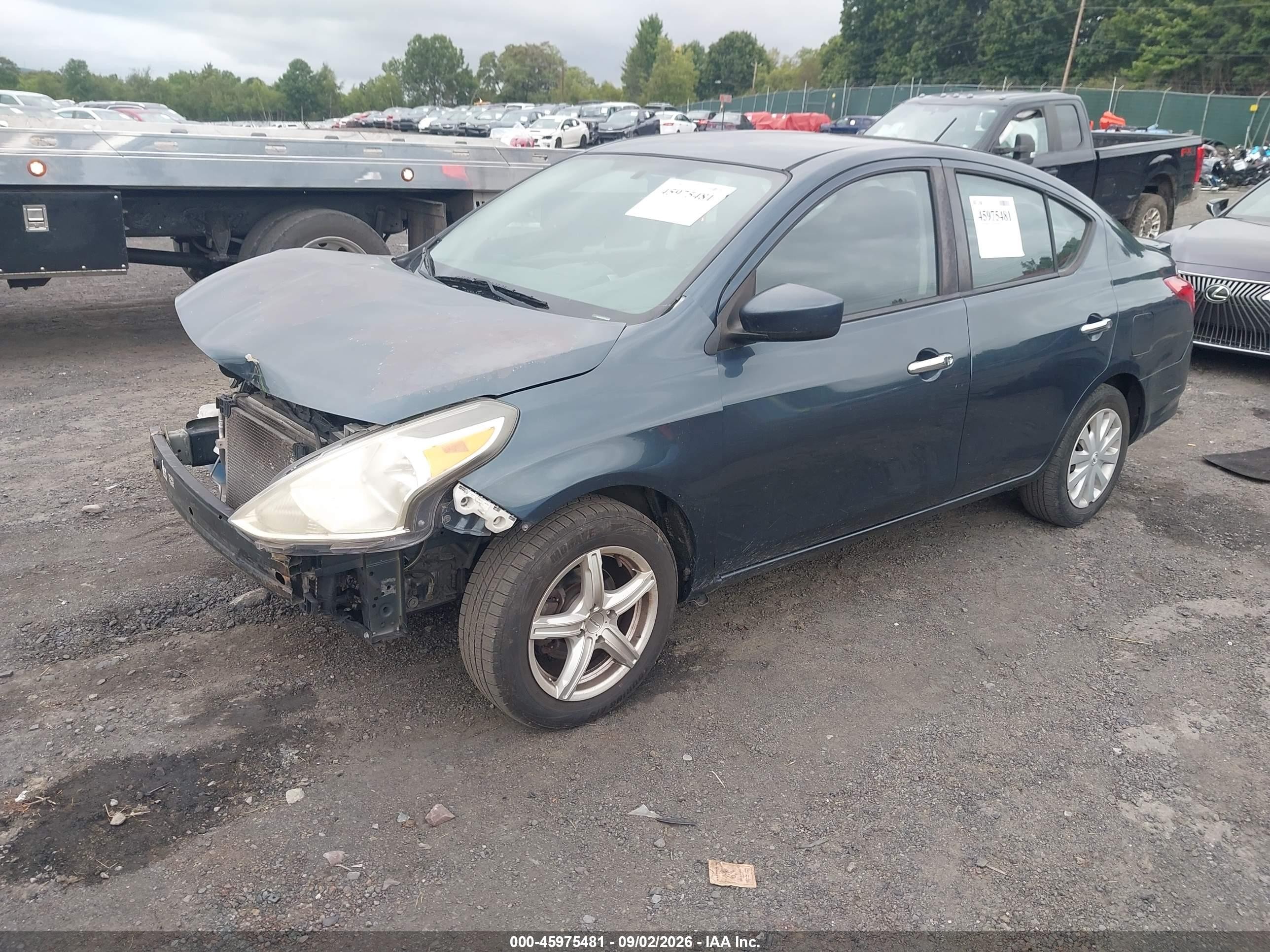 2017 Nissan Versa 1.6 Sv Blue vin: 3N1CN7AP2HL825039