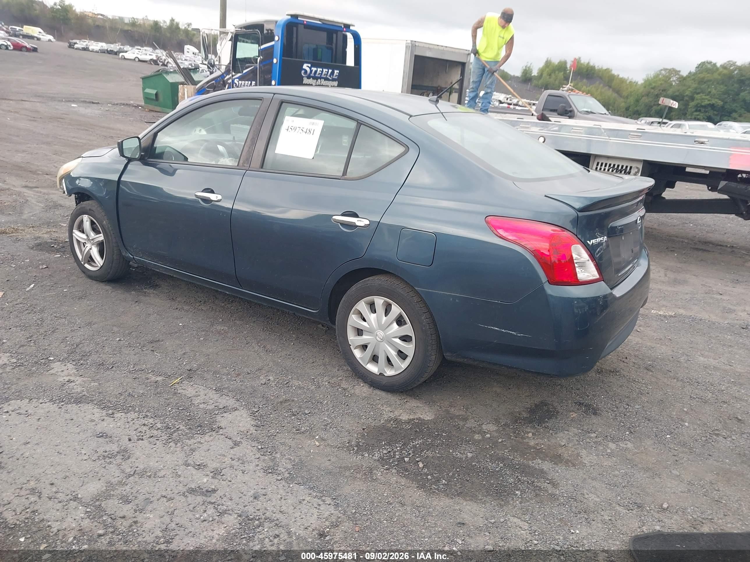 2017 Nissan Versa 1.6 Sv Blue vin: 3N1CN7AP2HL825039