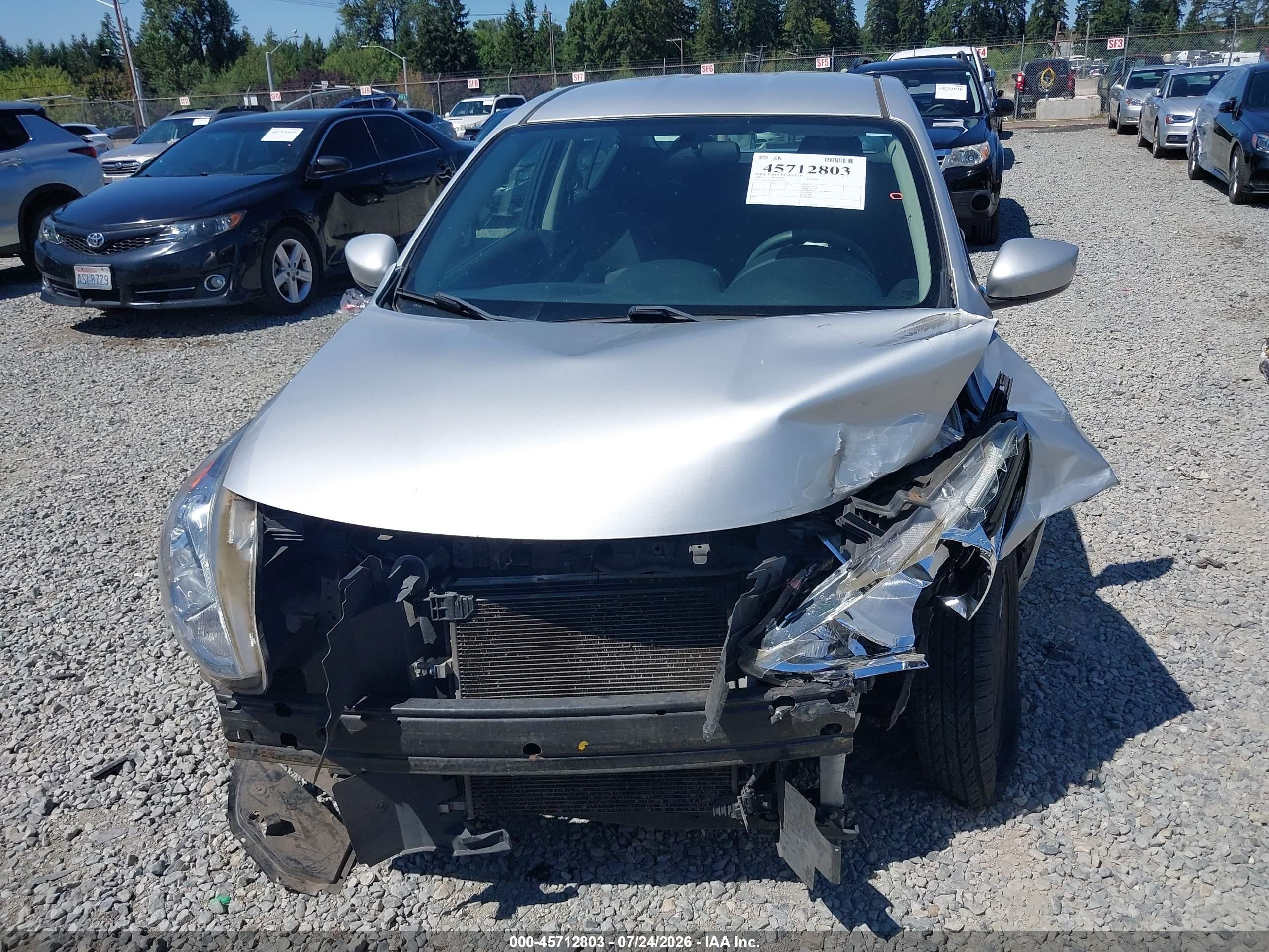 2018 Nissan Versa 1.6 Sv Silver vin: 3N1CN7AP2JK433612