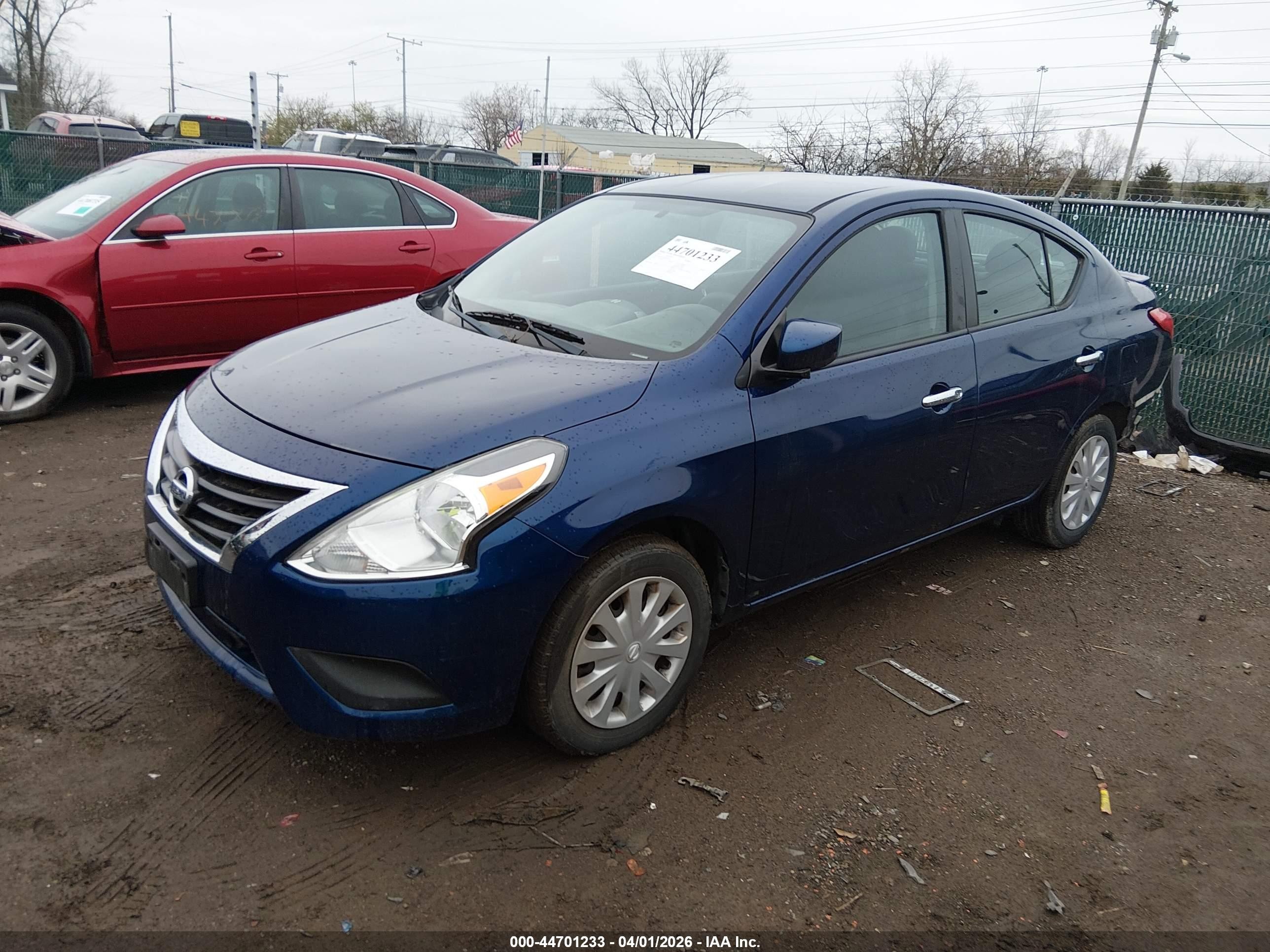 2018 Nissan Versa 1.6 Sv Blue vin: 3N1CN7AP2JL800762