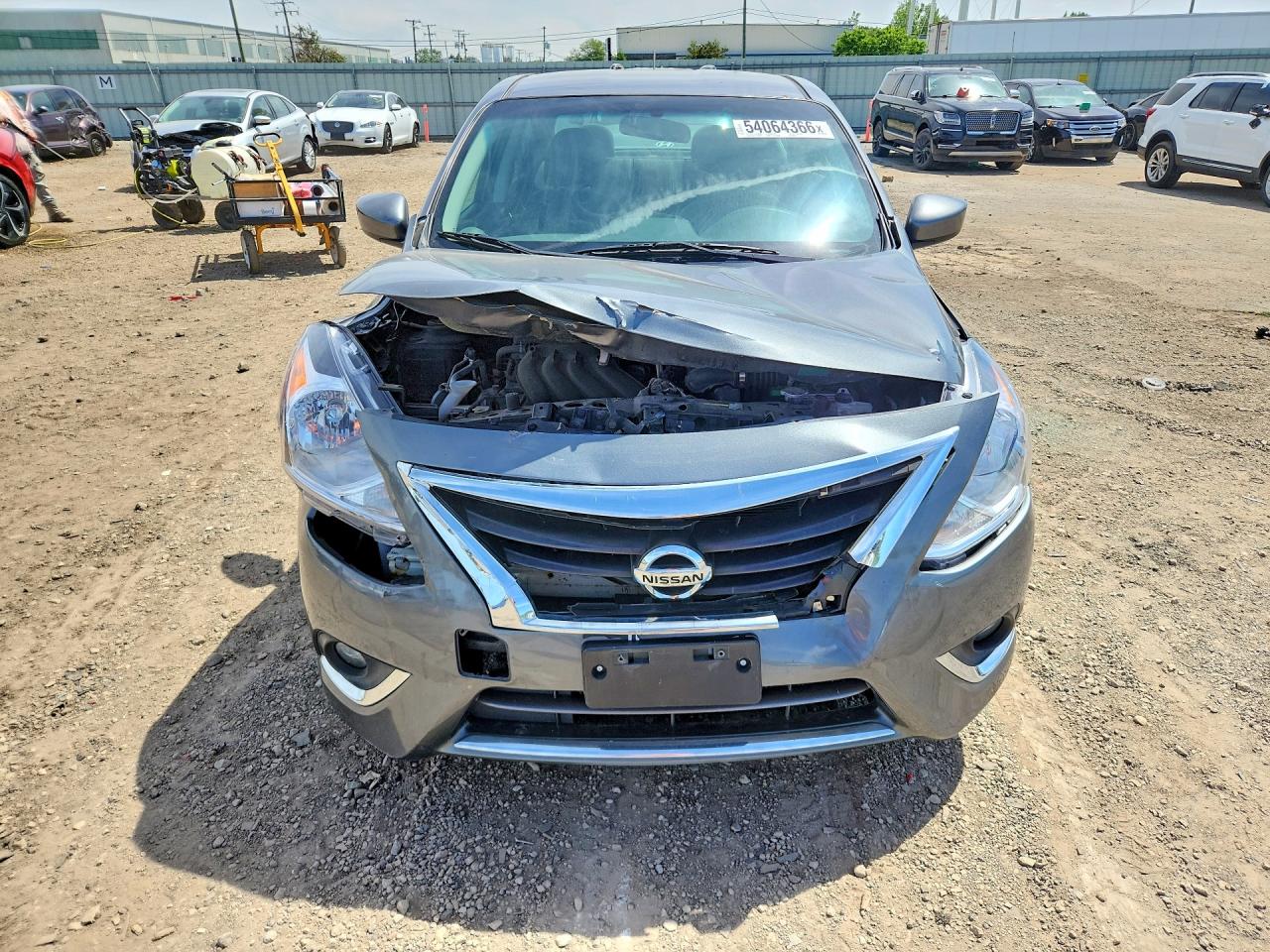 2018 Nissan Versa Sv Угольный vin: 3N1CN7AP2JL821837