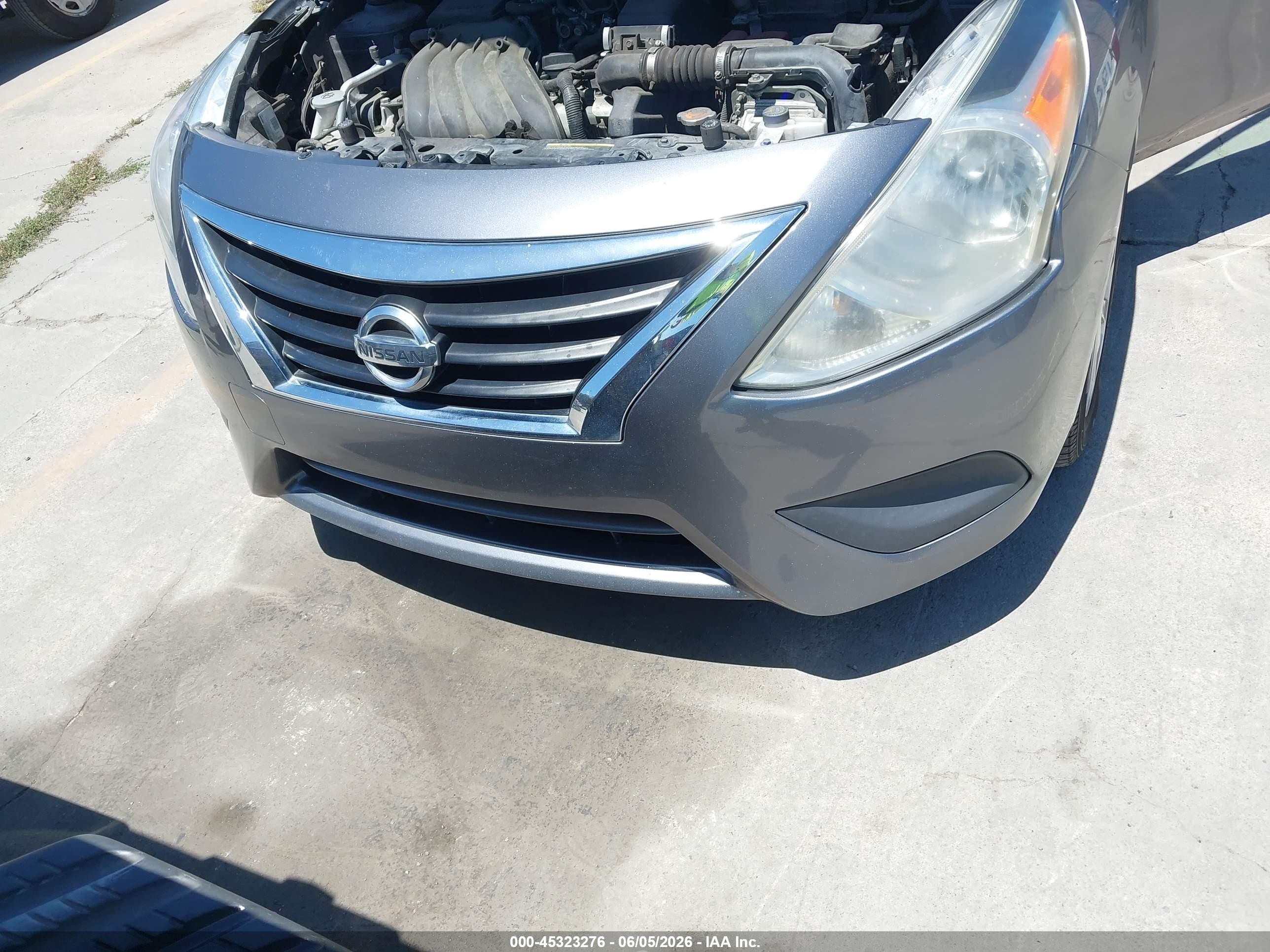 2018 Nissan Versa 1.6 Sv Gray vin: 3N1CN7AP2JL863876