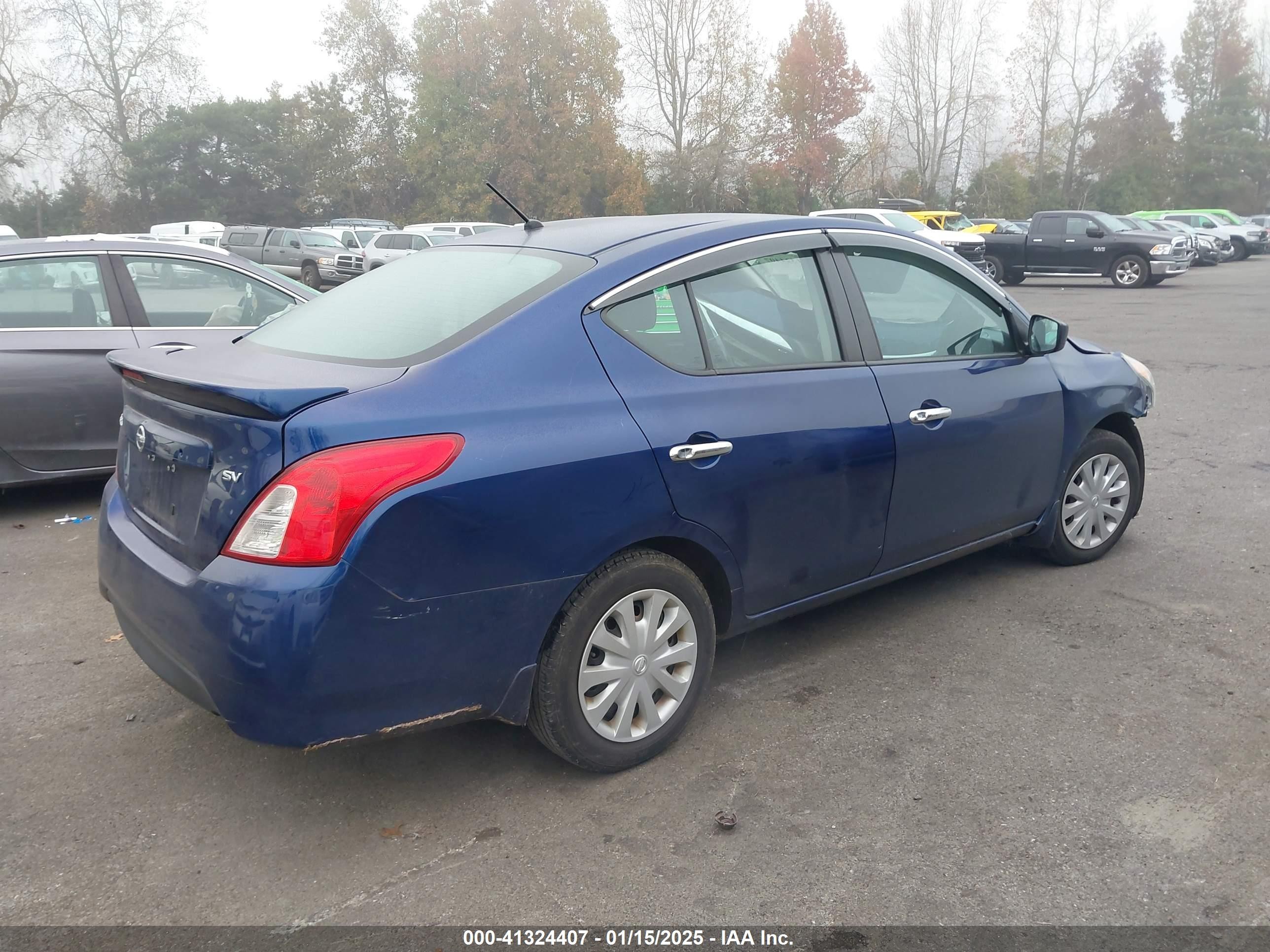 2019 Nissan Versa Sedan   Blue vin: 3N1CN7AP2KL810791