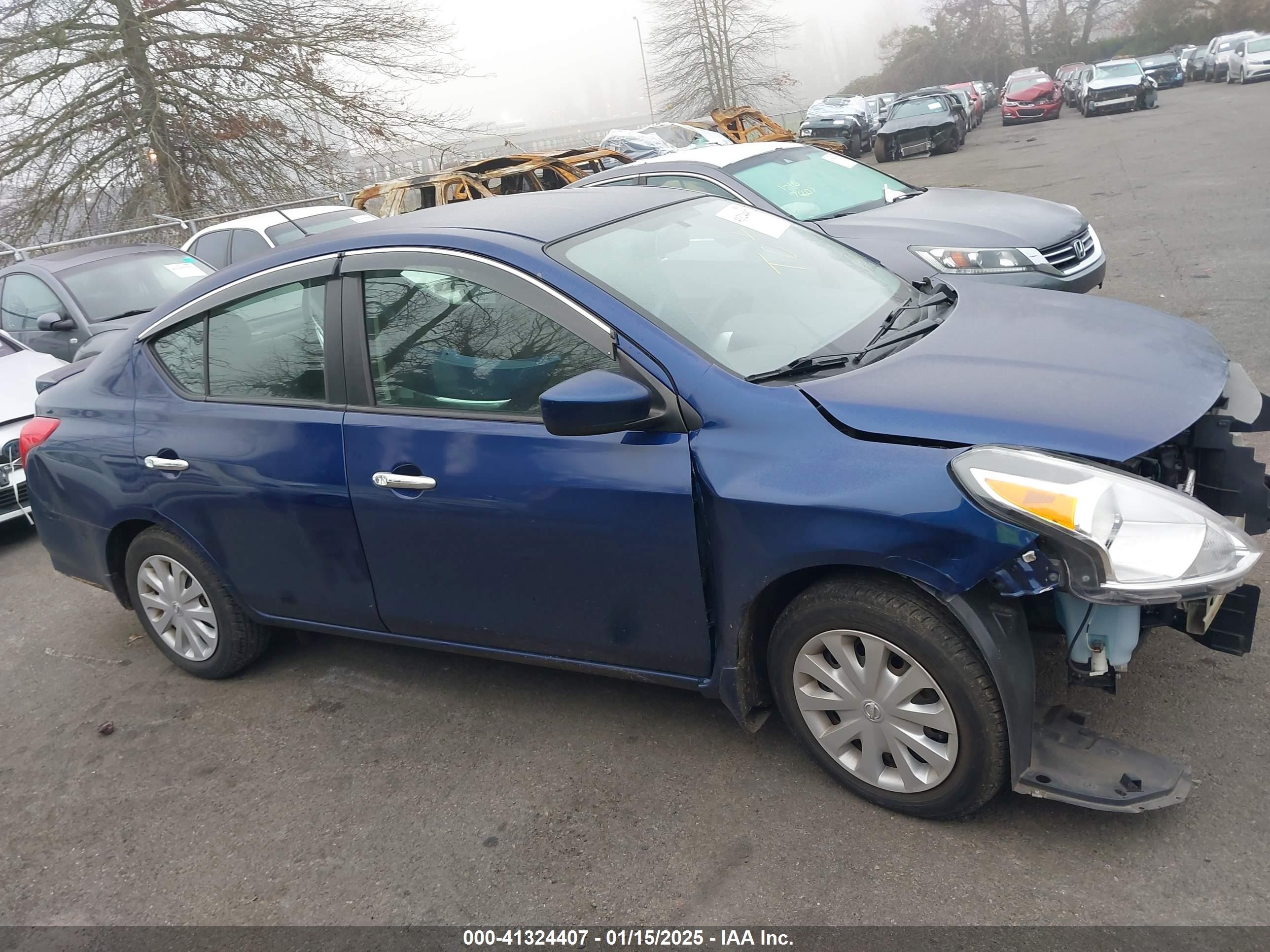 2019 Nissan Versa Sedan   Blue vin: 3N1CN7AP2KL810791