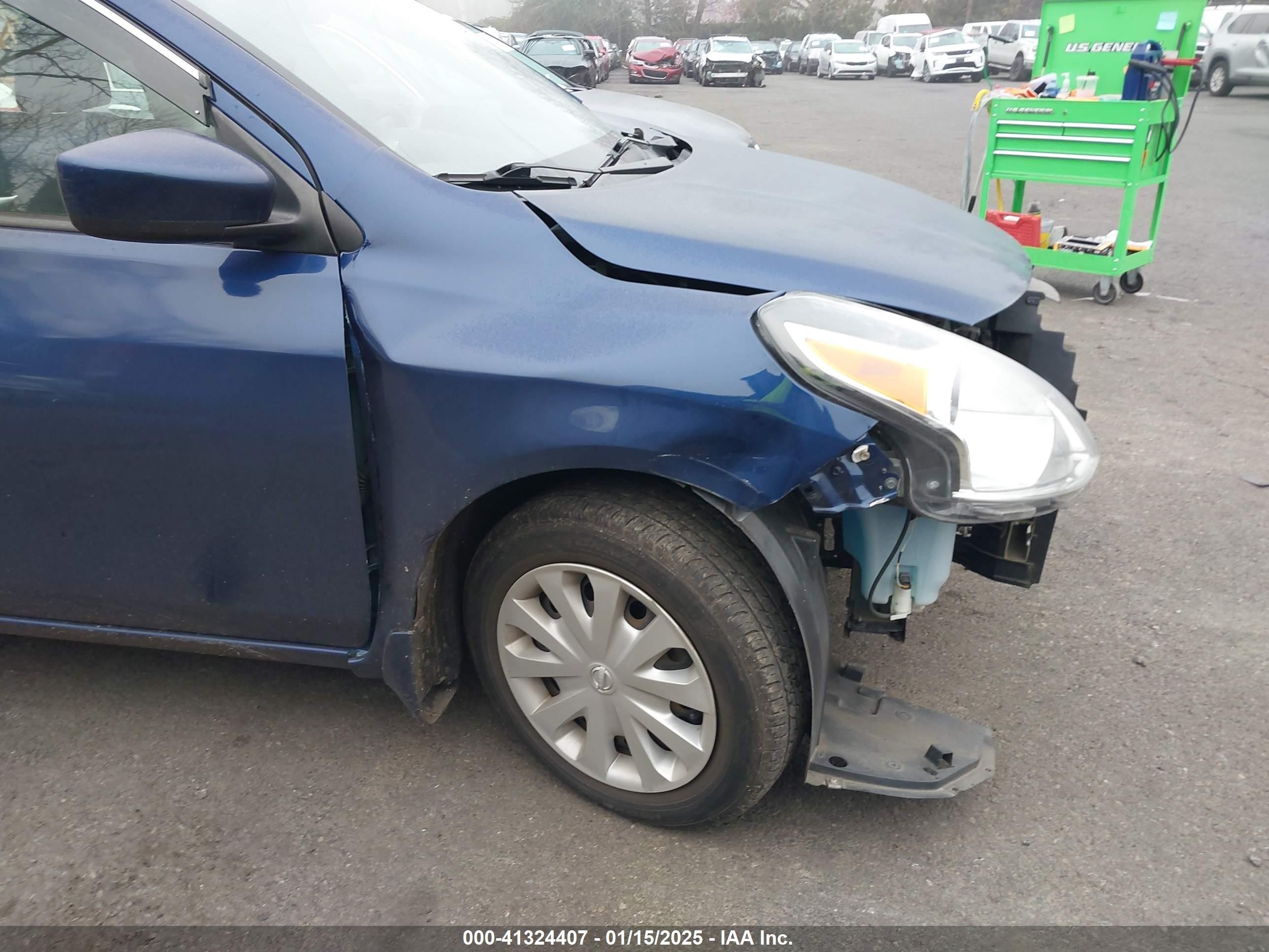 2019 Nissan Versa Sedan   Blue vin: 3N1CN7AP2KL810791