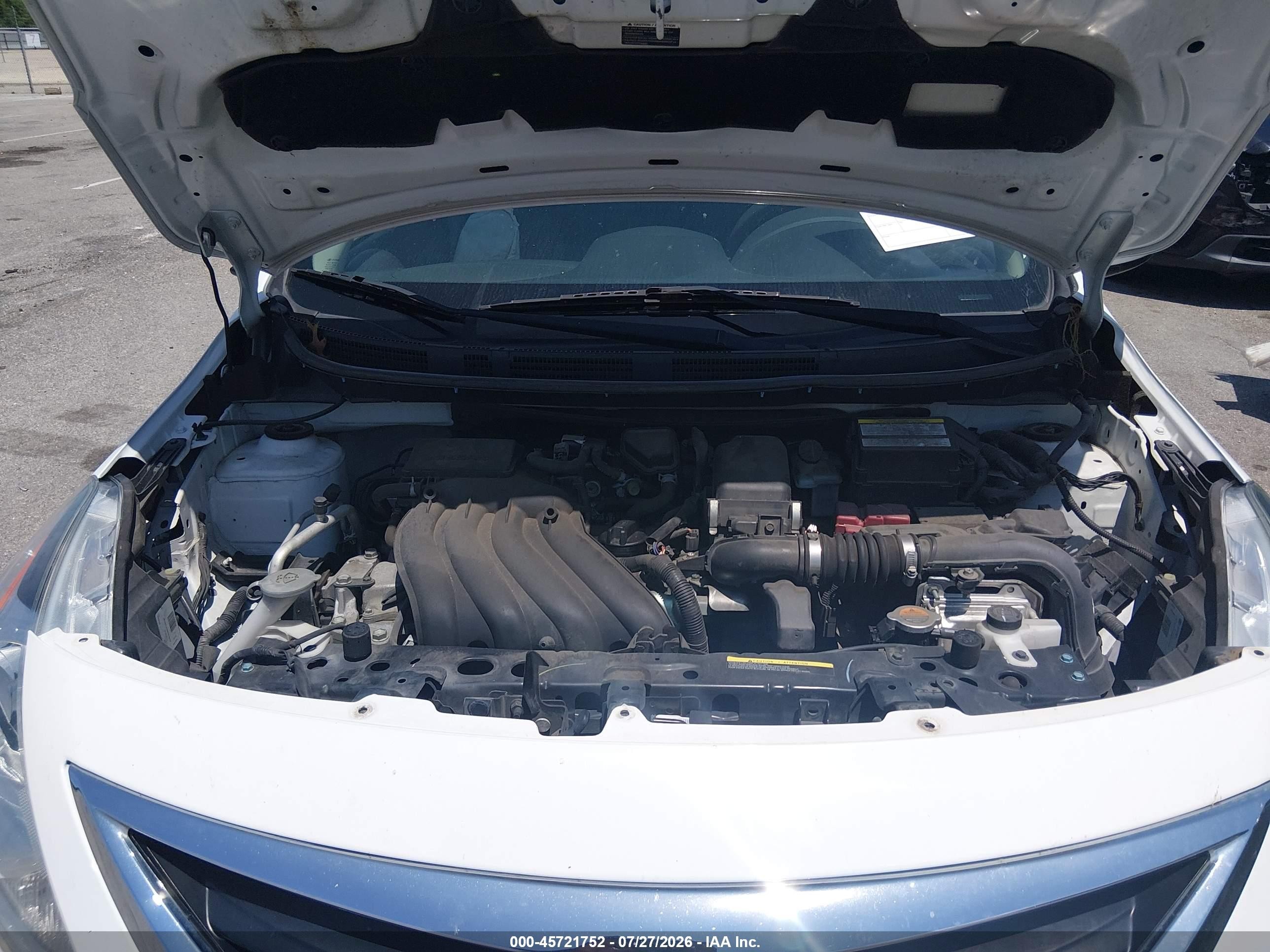 2019 Nissan Versa 1.6 Sv White vin: 3N1CN7AP2KL874605