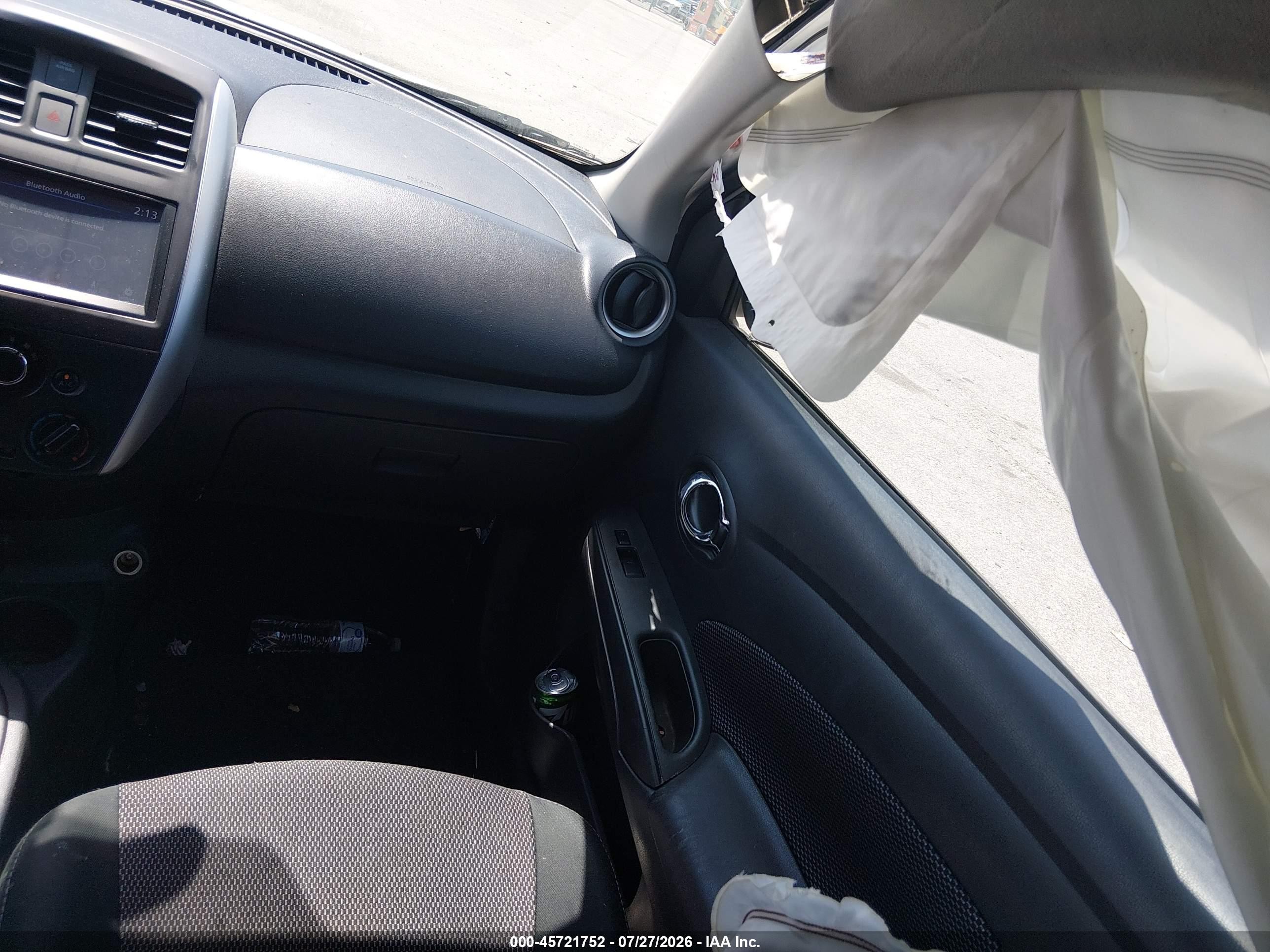 2019 Nissan Versa 1.6 Sv White vin: 3N1CN7AP2KL874605