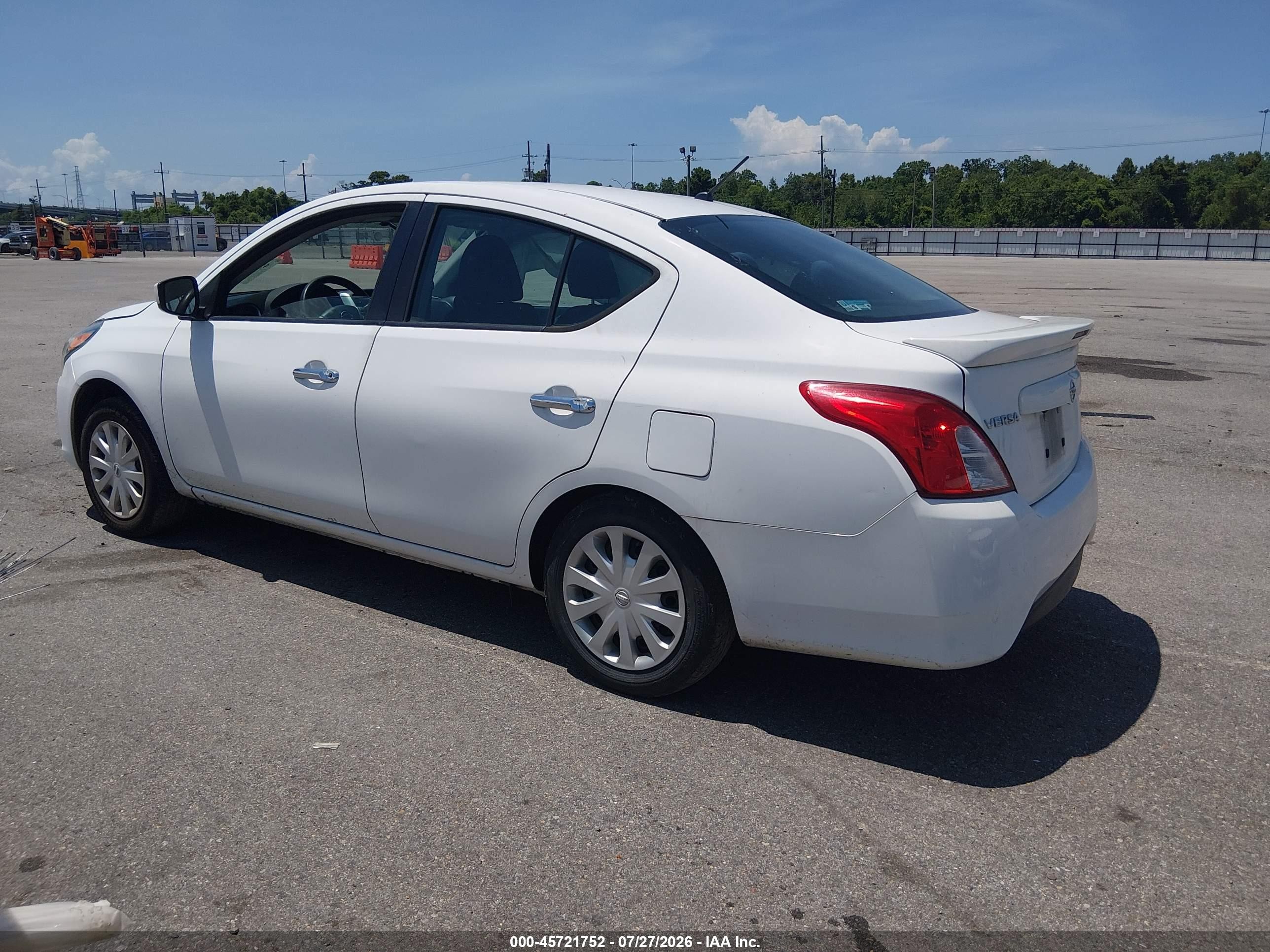 2019 Nissan Versa 1.6 Sv White vin: 3N1CN7AP2KL874605