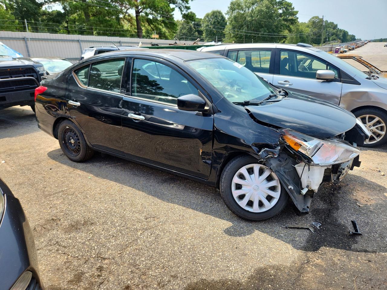 2019 Nissan Versa Sv Black vin: 3N1CN7AP2KL880209