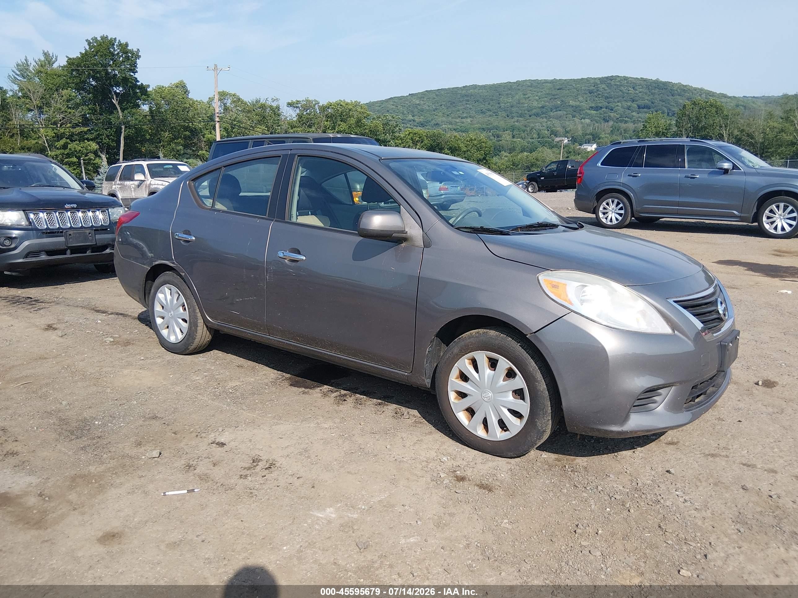 2012 Nissan Versa 1.6 Sv Gray vin: 3N1CN7AP3CL820795