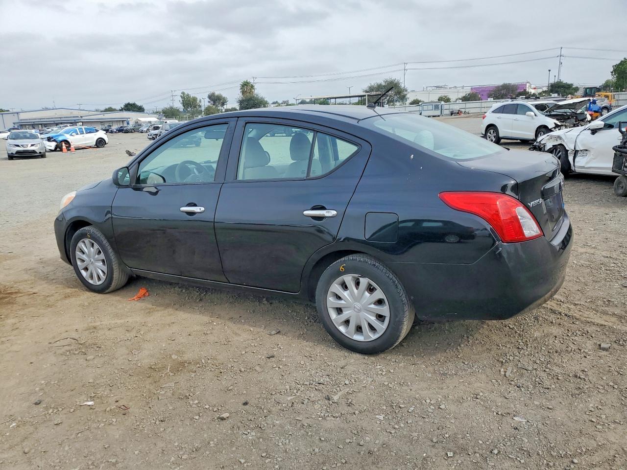 2012 Nissan Versa S Black vin: 3N1CN7AP3CL824197