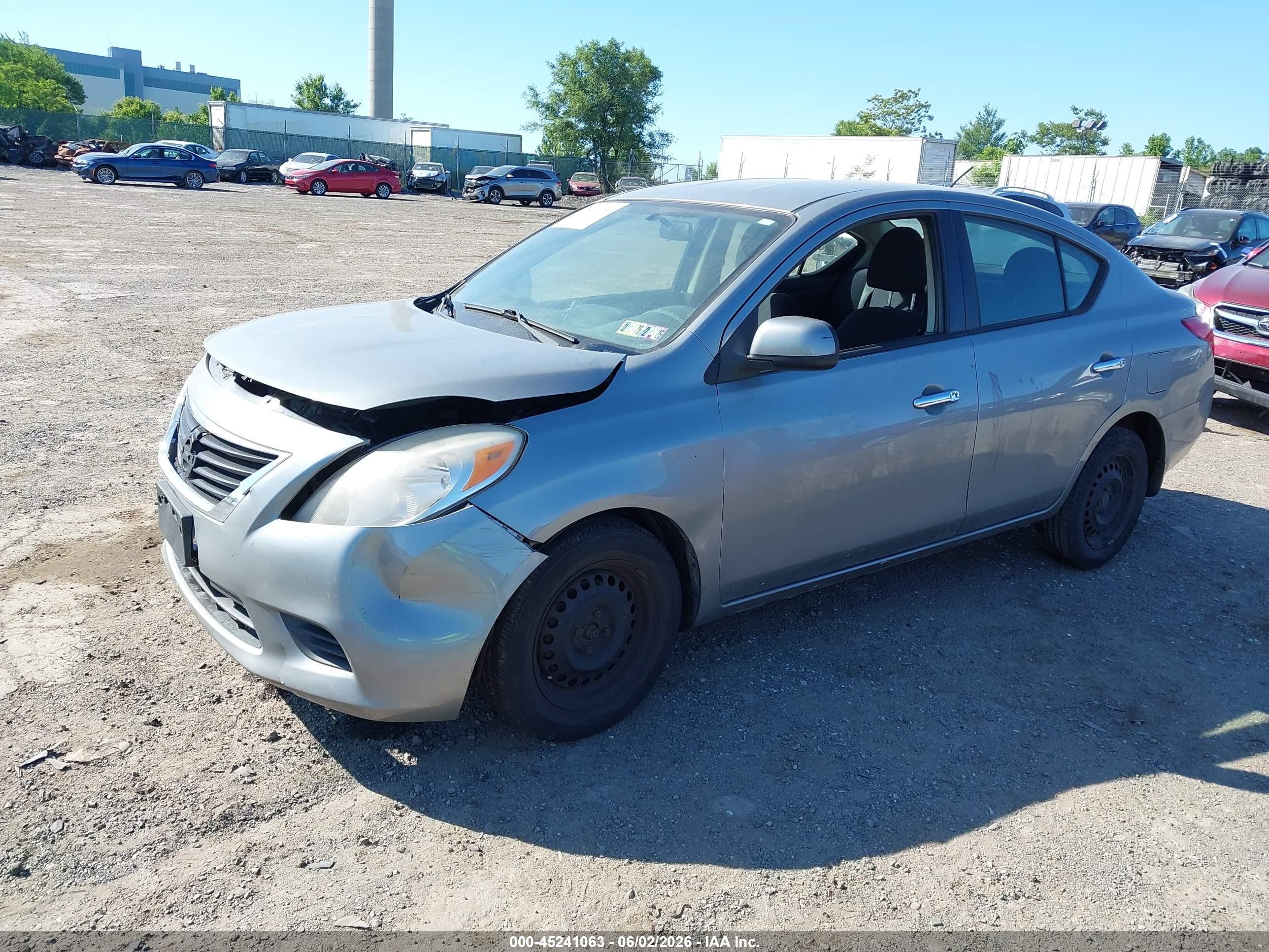 2012 Nissan Versa 1.6 Sv Gray vin: 3N1CN7AP3CL887736