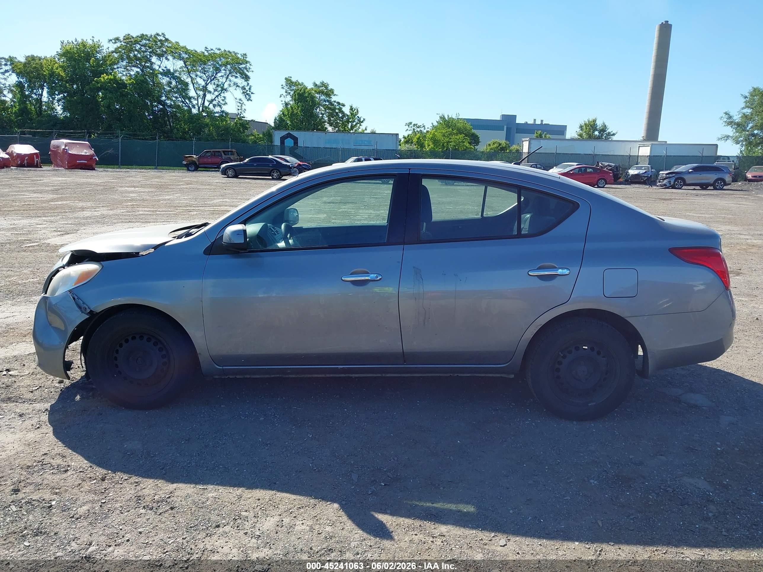 2012 Nissan Versa 1.6 Sv Gray vin: 3N1CN7AP3CL887736