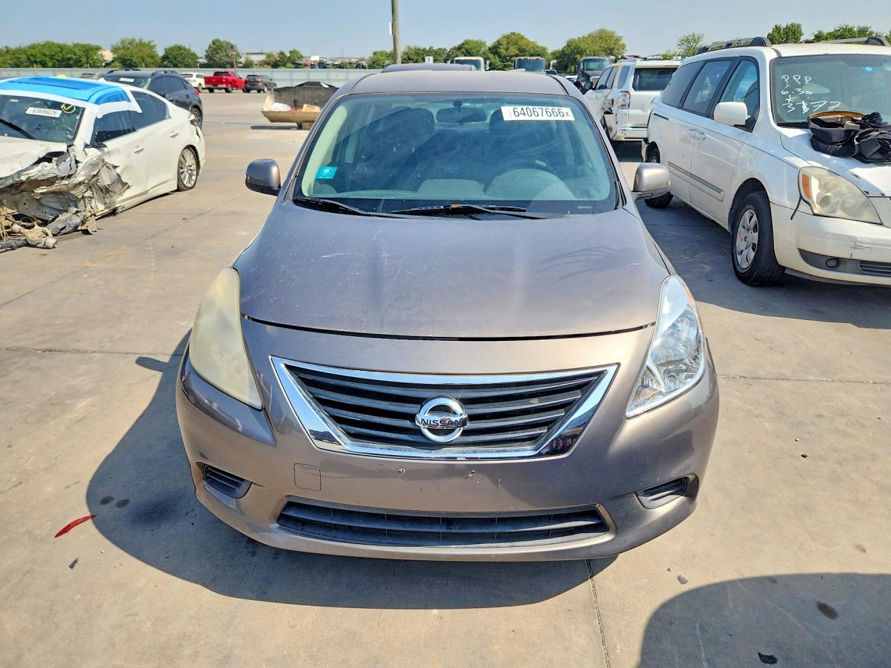 2012 Nissan Versa 1.6 S Gray vin: 3N1CN7AP3CL906477