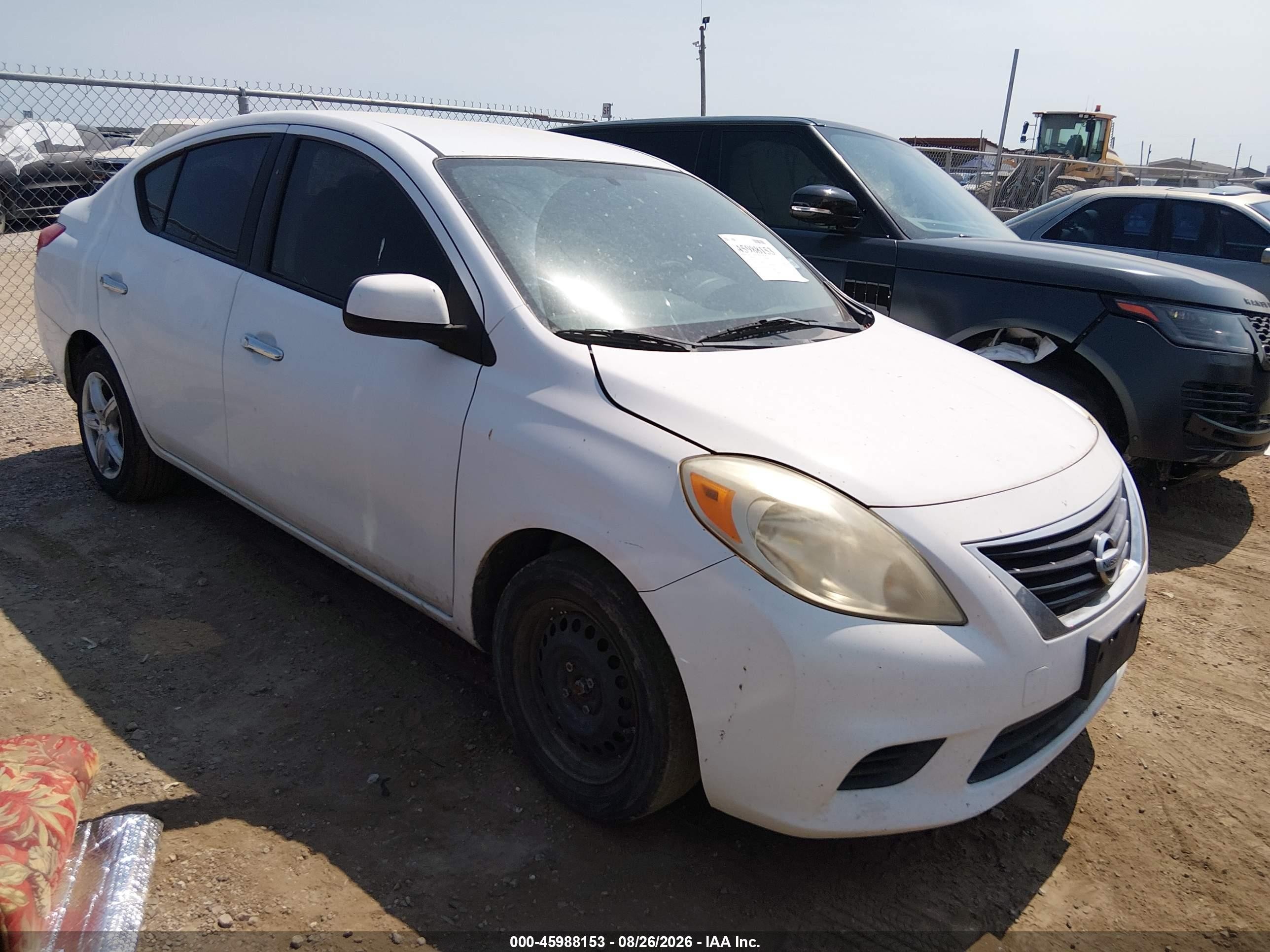 2012 Nissan Versa 1.6 Sv White vin: 3N1CN7AP3CL933971
