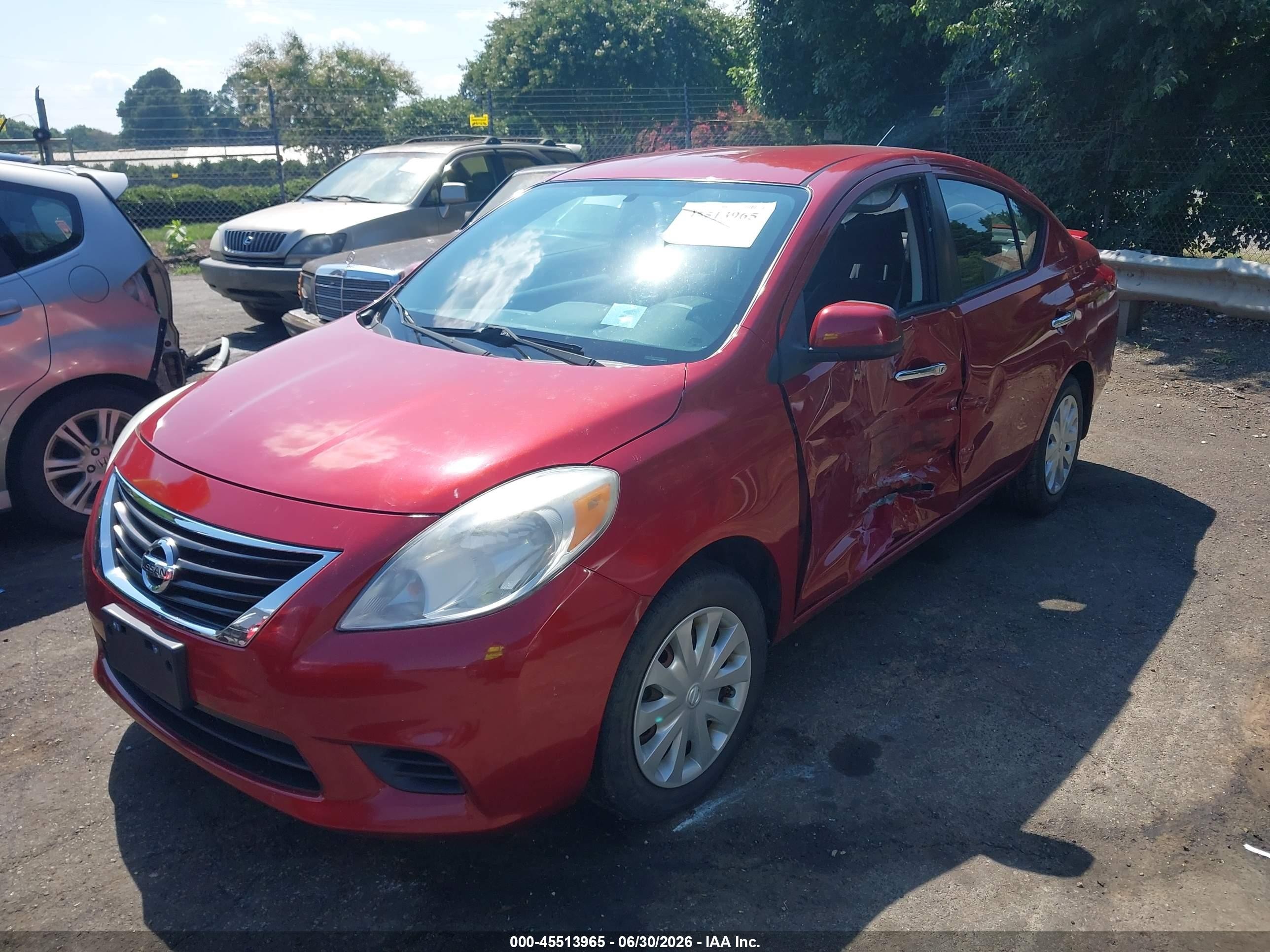 2013 Nissan Versa 1.6 Sv Red vin: 3N1CN7AP3DL855970