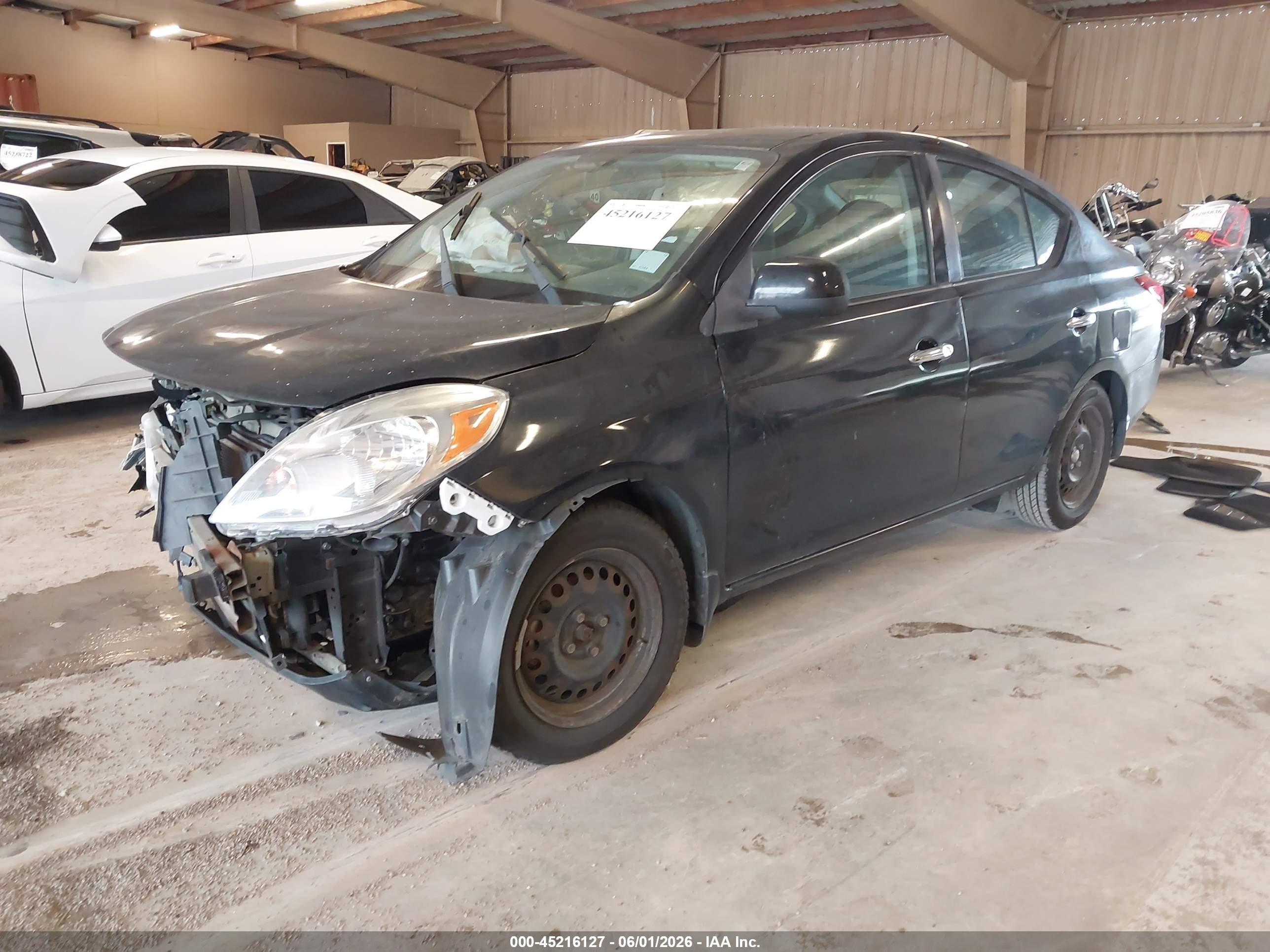 2014 Nissan Versa 1.6 Sv Black vin: 3N1CN7AP3EK447296