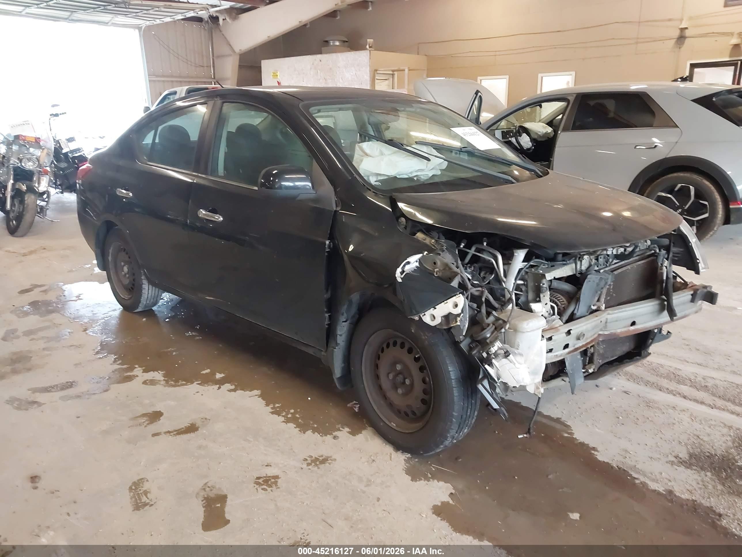 2014 Nissan Versa 1.6 Sv Black vin: 3N1CN7AP3EK447296