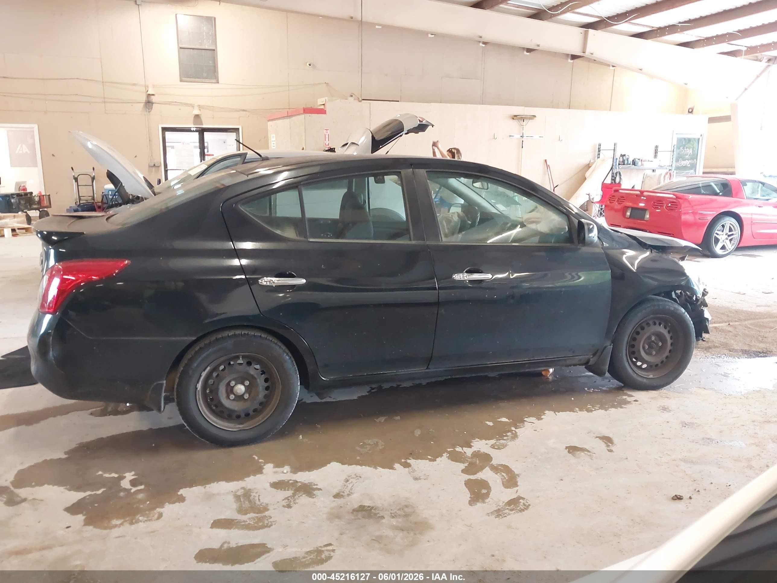 2014 Nissan Versa 1.6 Sv Black vin: 3N1CN7AP3EK447296