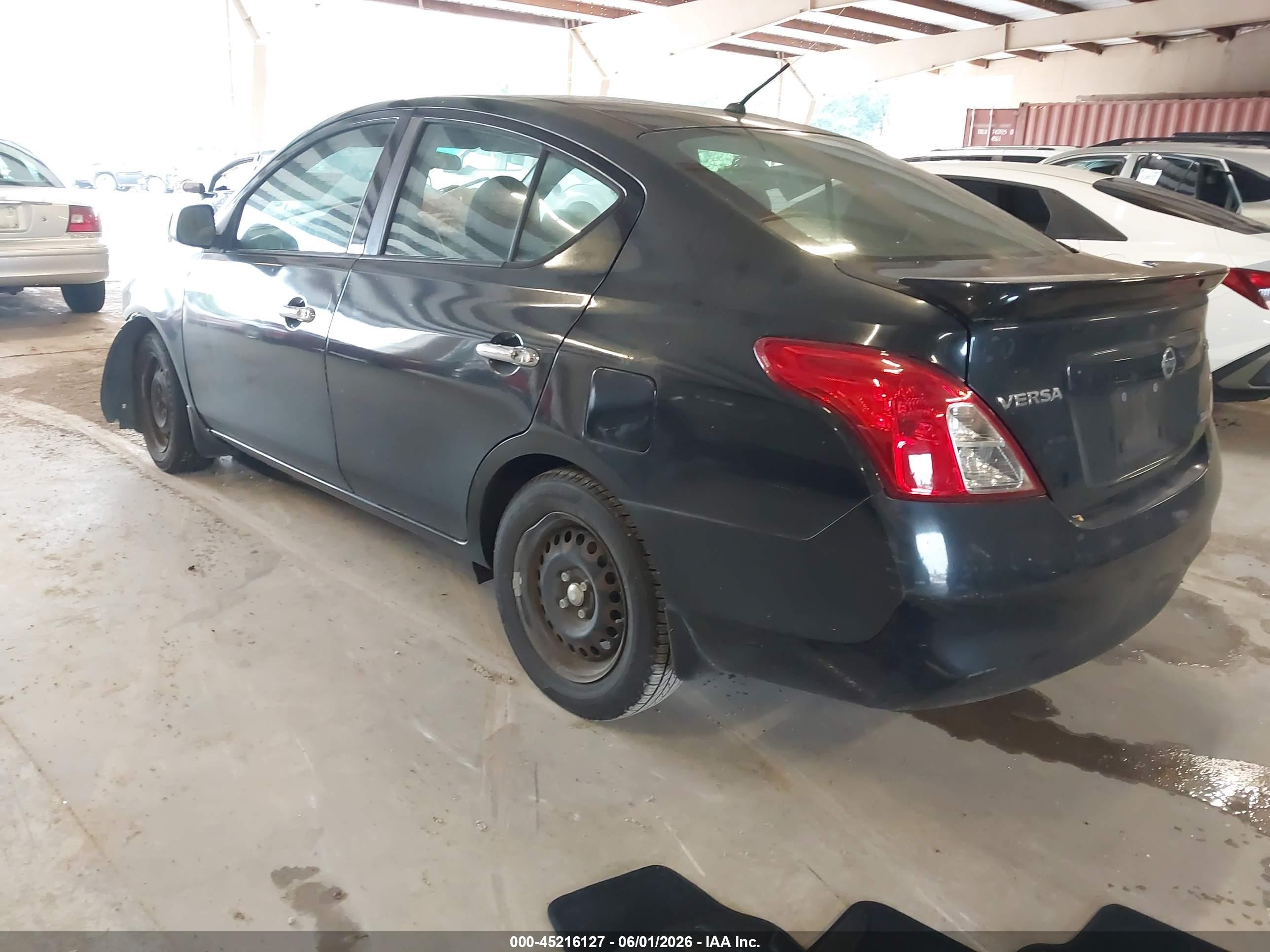 2014 Nissan Versa 1.6 Sv Black vin: 3N1CN7AP3EK447296