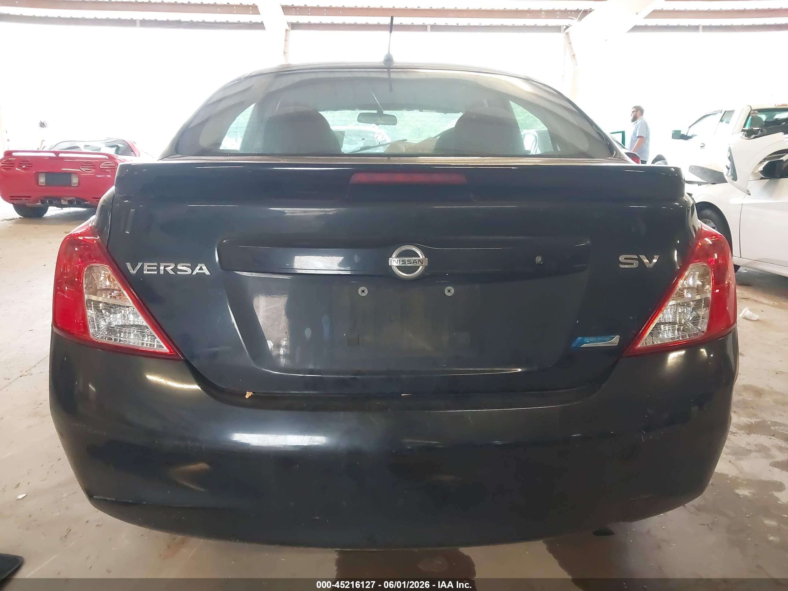 2014 Nissan Versa 1.6 Sv Black vin: 3N1CN7AP3EK447296