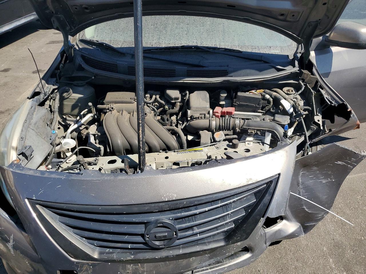2014 Nissan Versa 1.6 Sv Gray vin: 3N1CN7AP3EK462302