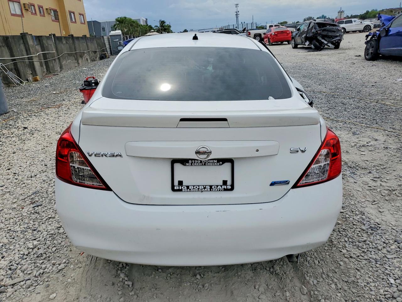 2014 Nissan Versa 1.6 Sv White vin: 3N1CN7AP3EK468049