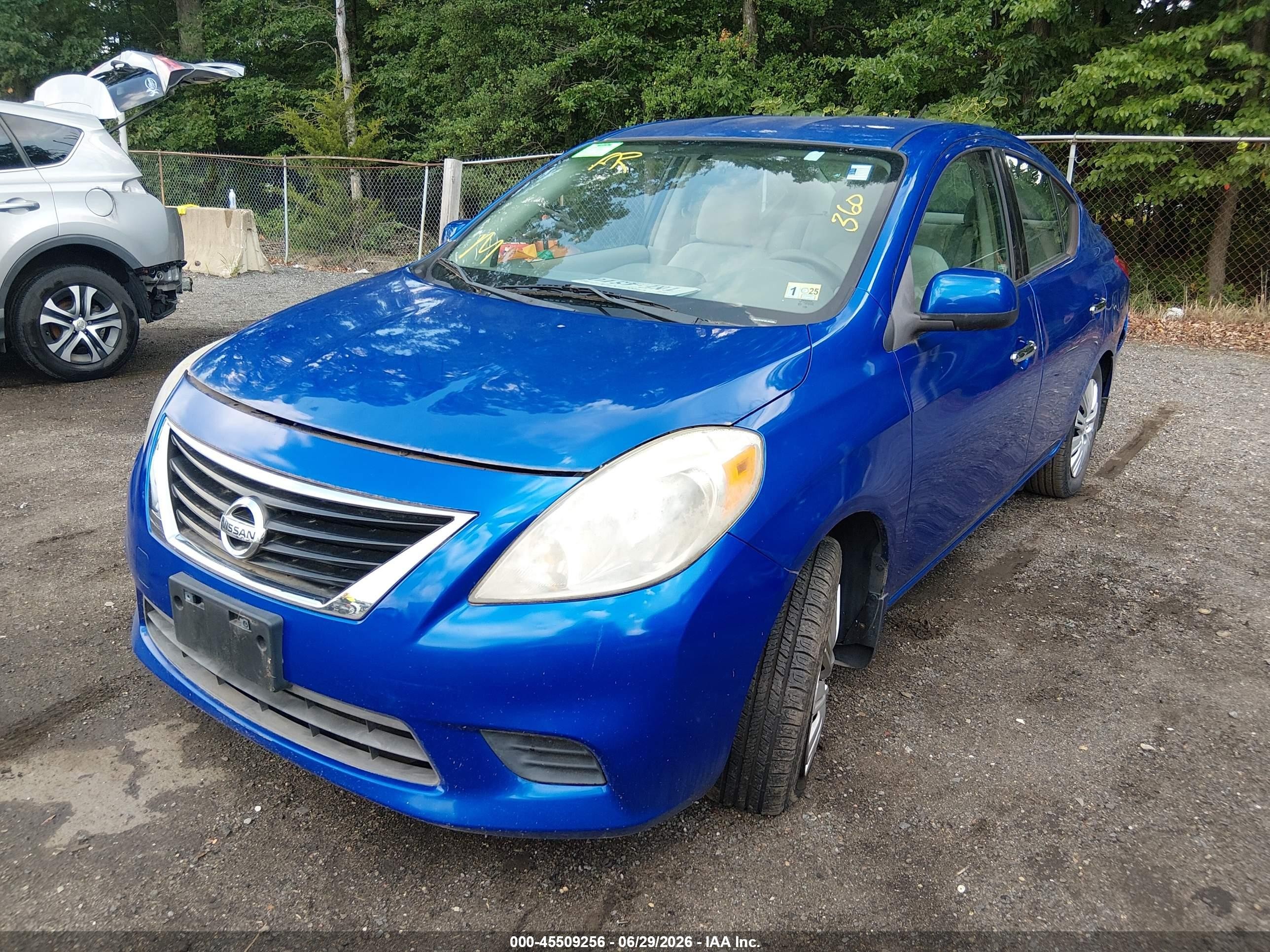 2014 Nissan Versa 1.6 Sv Blue vin: 3N1CN7AP3EL800355