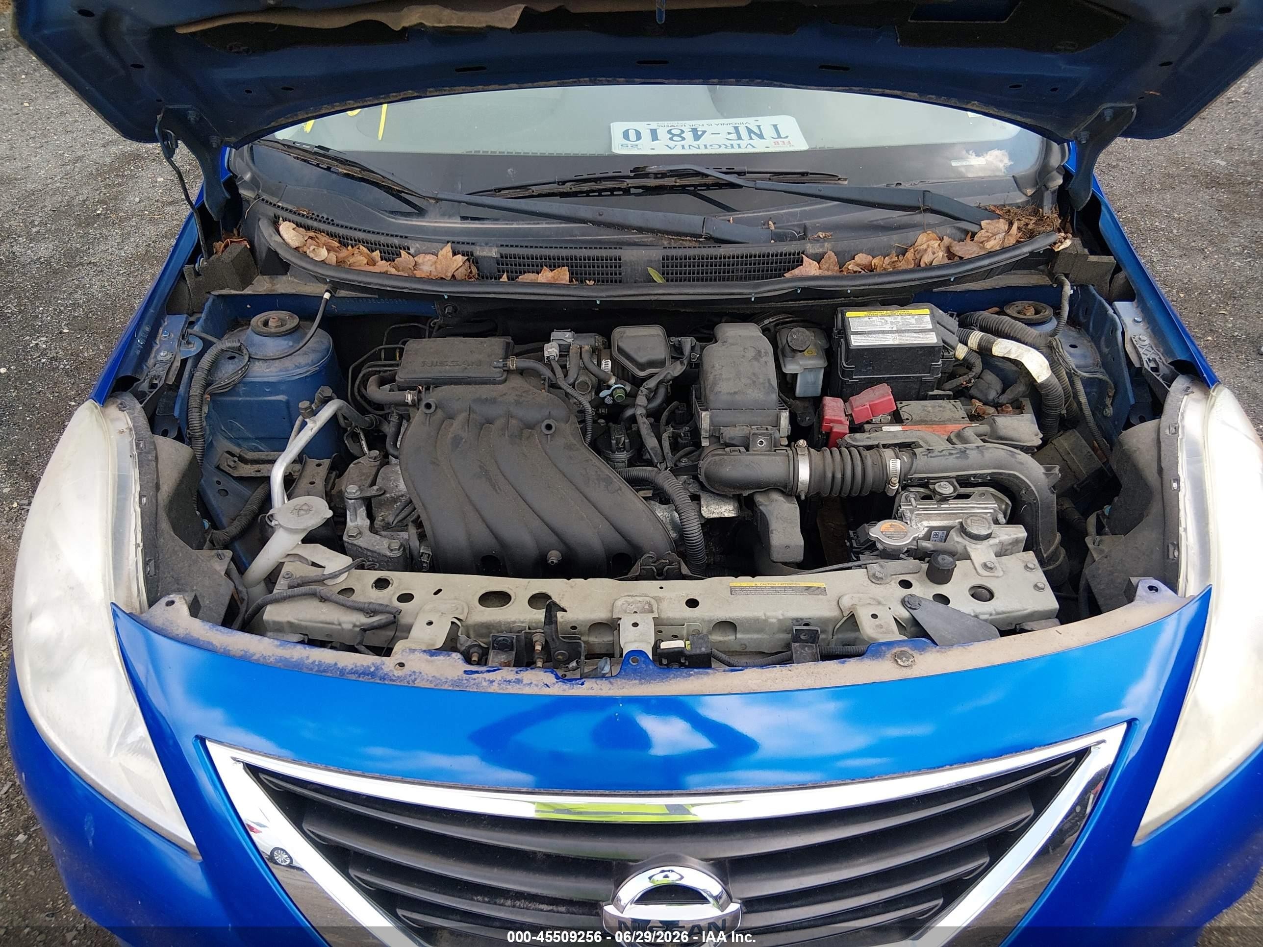 2014 Nissan Versa 1.6 Sv Blue vin: 3N1CN7AP3EL800355