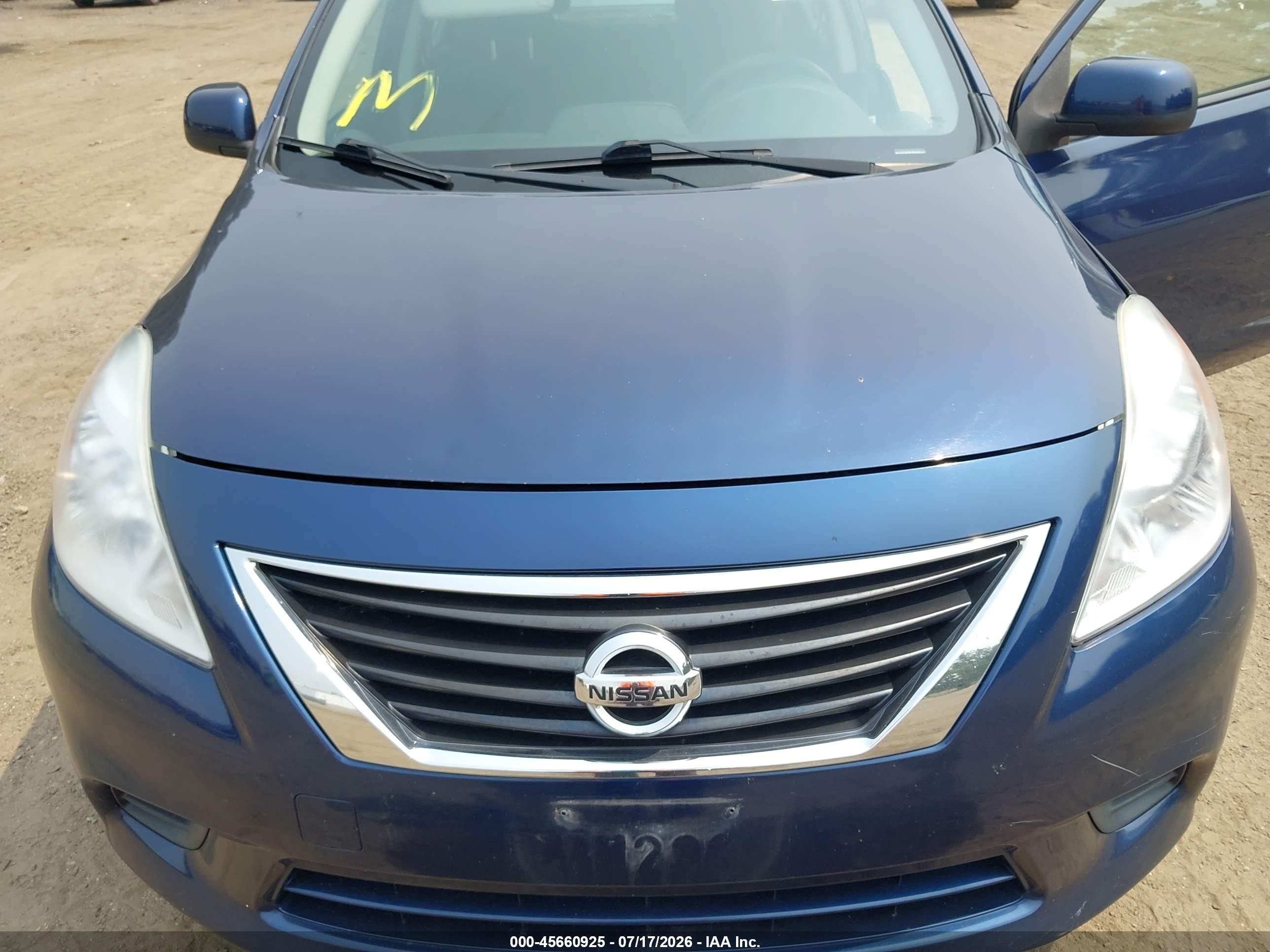 2014 Nissan Versa 1.6 Sv Blue vin: 3N1CN7AP3EL821643