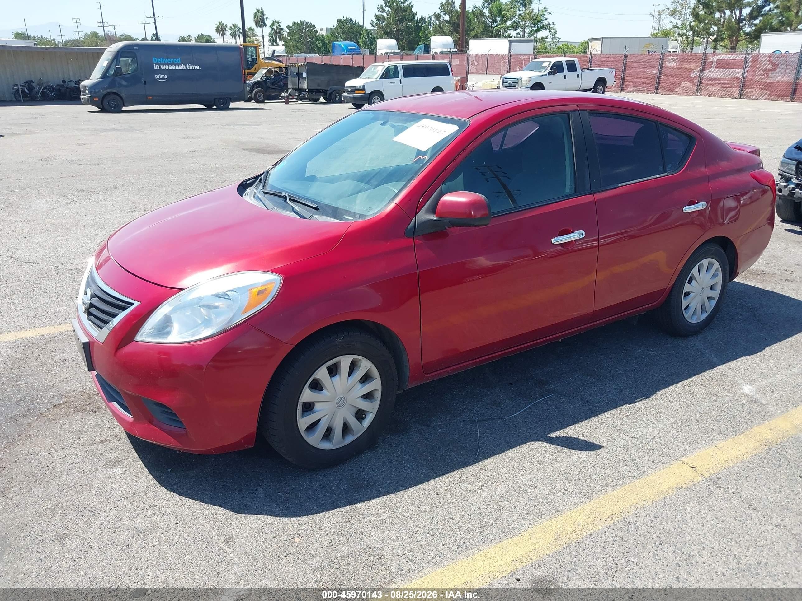 2014 Nissan Versa 1.6 Sv Red vin: 3N1CN7AP3EL835056