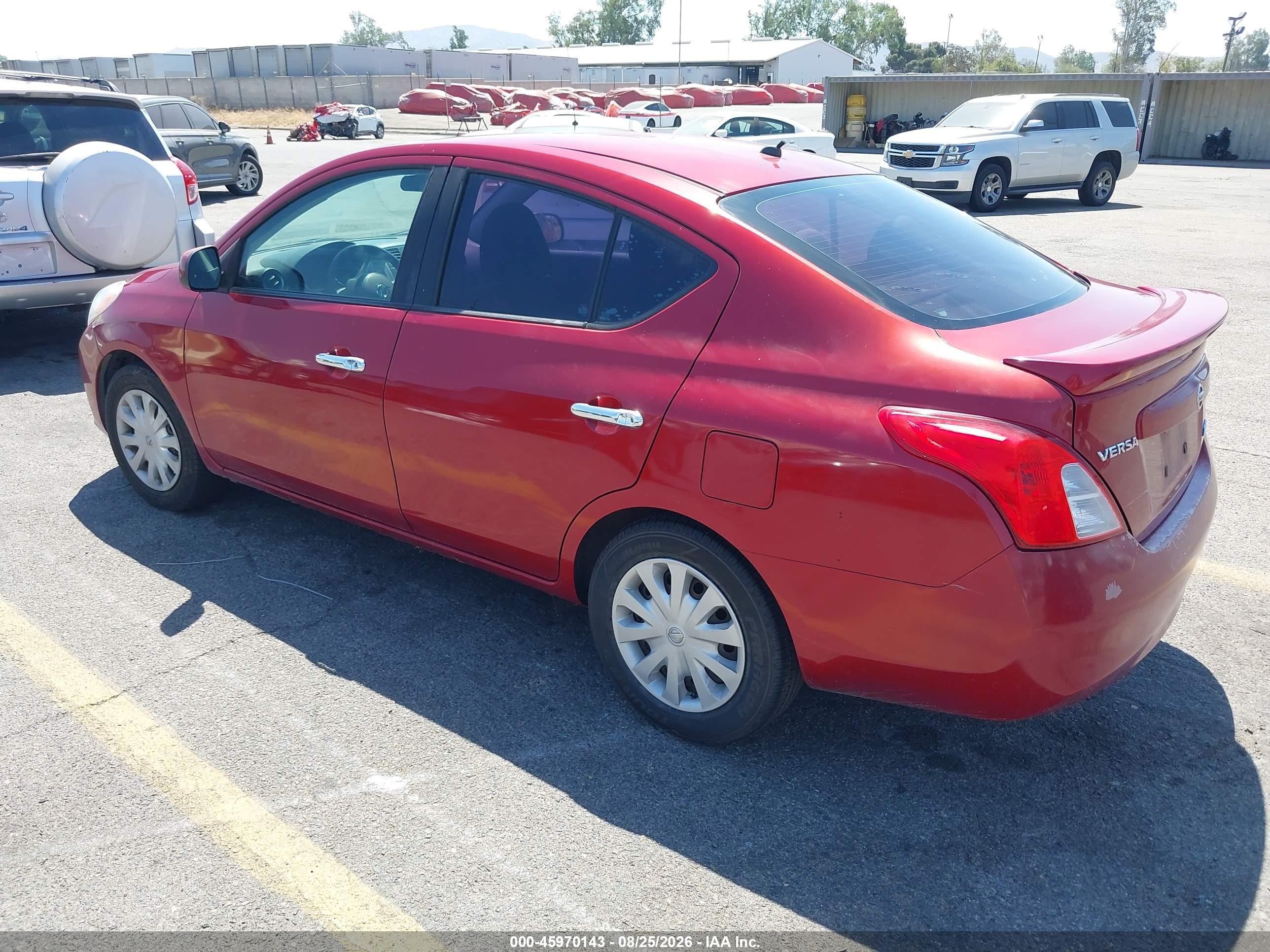 2014 Nissan Versa 1.6 Sv Red vin: 3N1CN7AP3EL835056