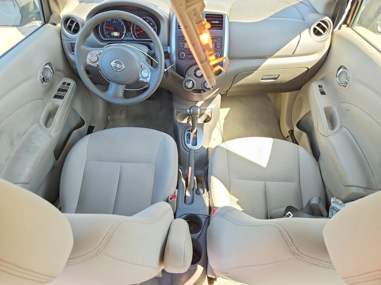 2014 Nissan Versa 1.6 Sv Gray vin: 3N1CN7AP3EL855601