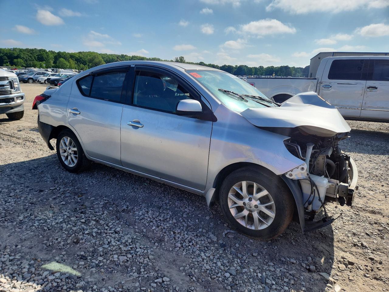 2014 Nissan Versa 1.6 Sv Silver vin: 3N1CN7AP3EL866839
