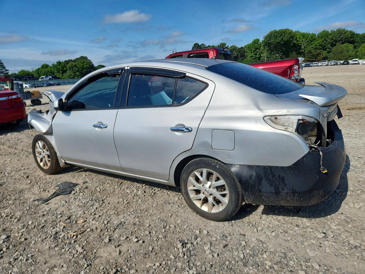 2014 Nissan Versa 1.6 Sv Silver vin: 3N1CN7AP3EL866839