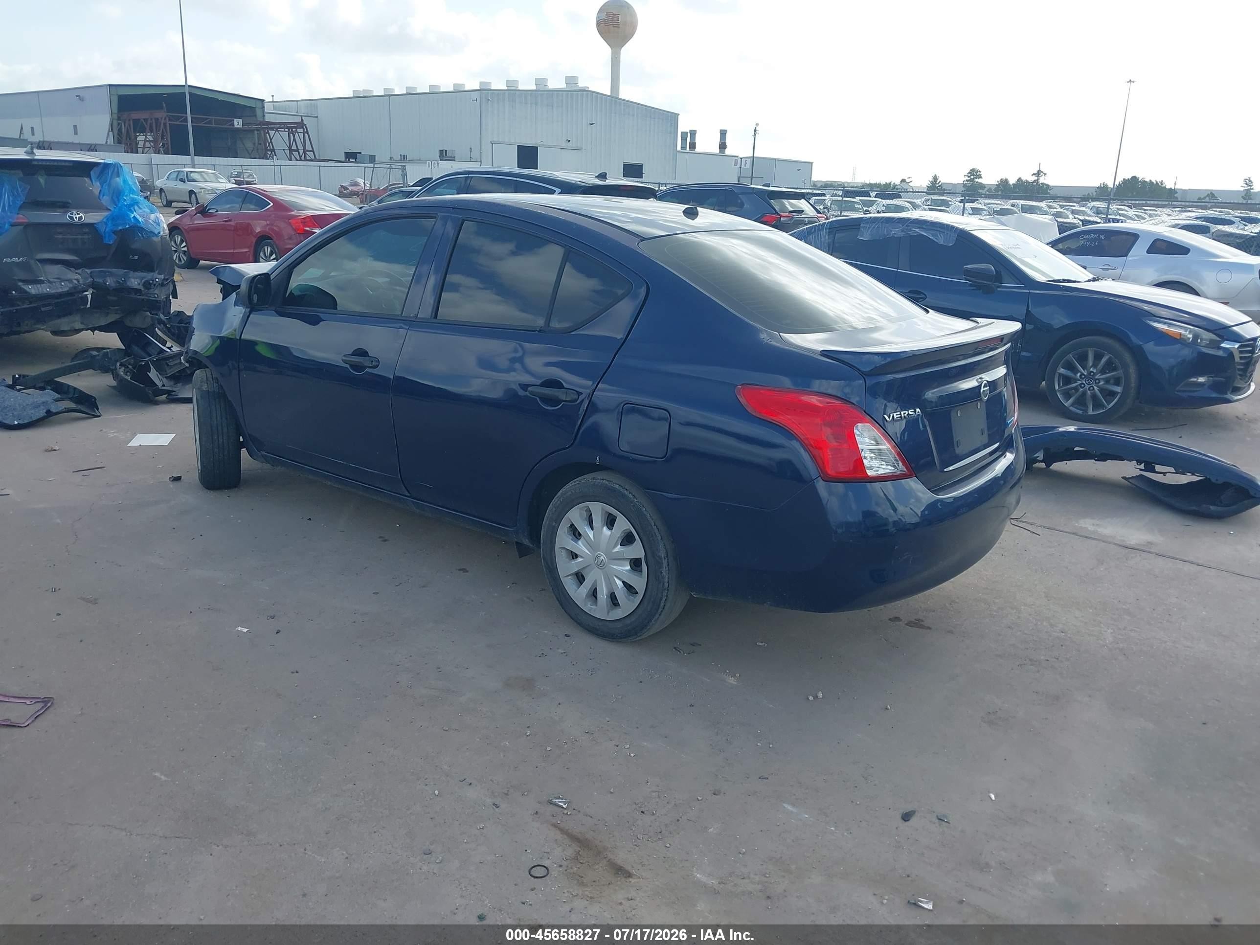 2014 Nissan Versa 1.6 S+ Blue vin: 3N1CN7AP3EL868204
