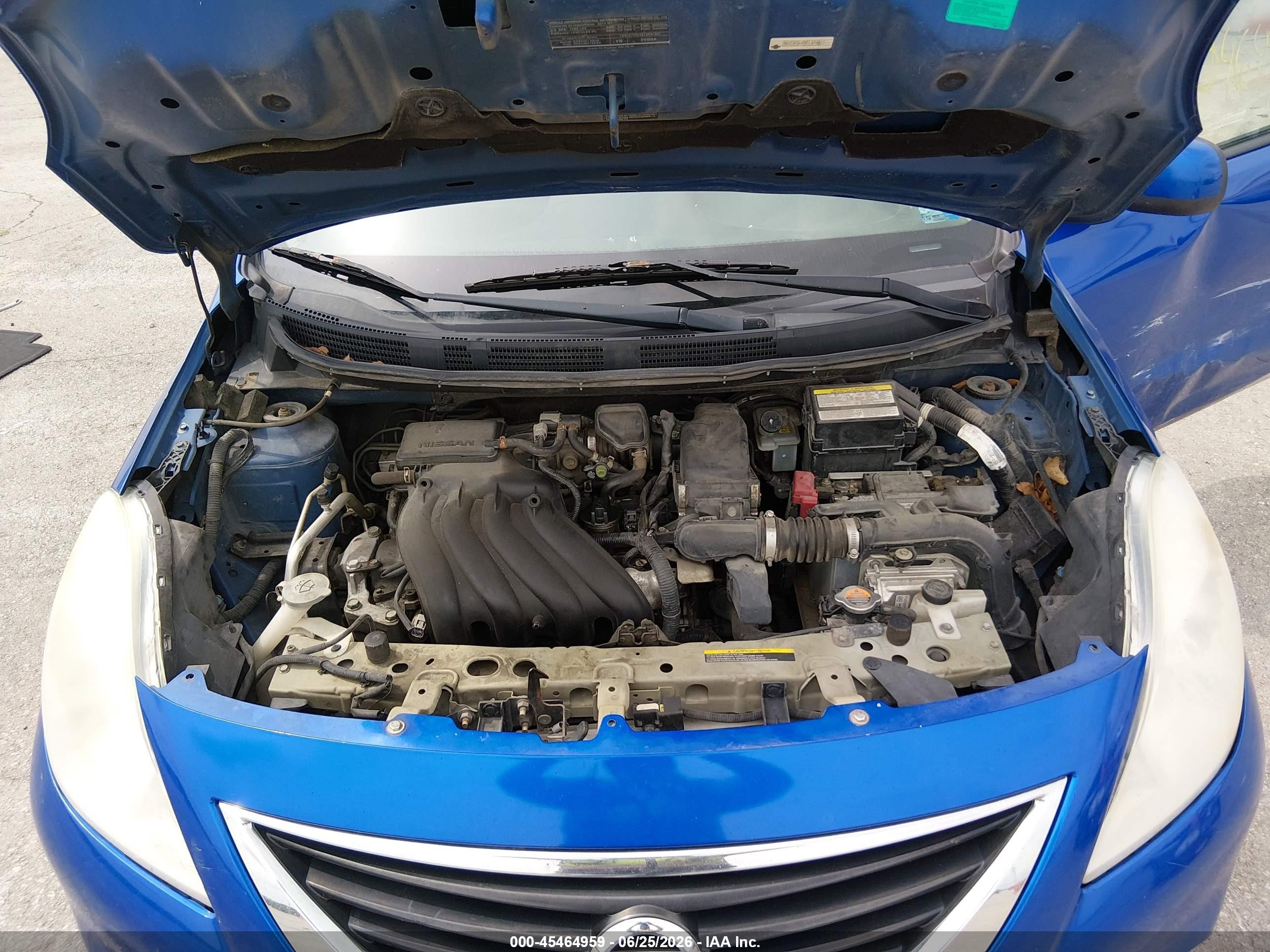 2014 Nissan Versa 1.6 S/1.6 S+/1.6 Sl/1.6 Sv/s Blue vin: 3N1CN7AP3EL876027
