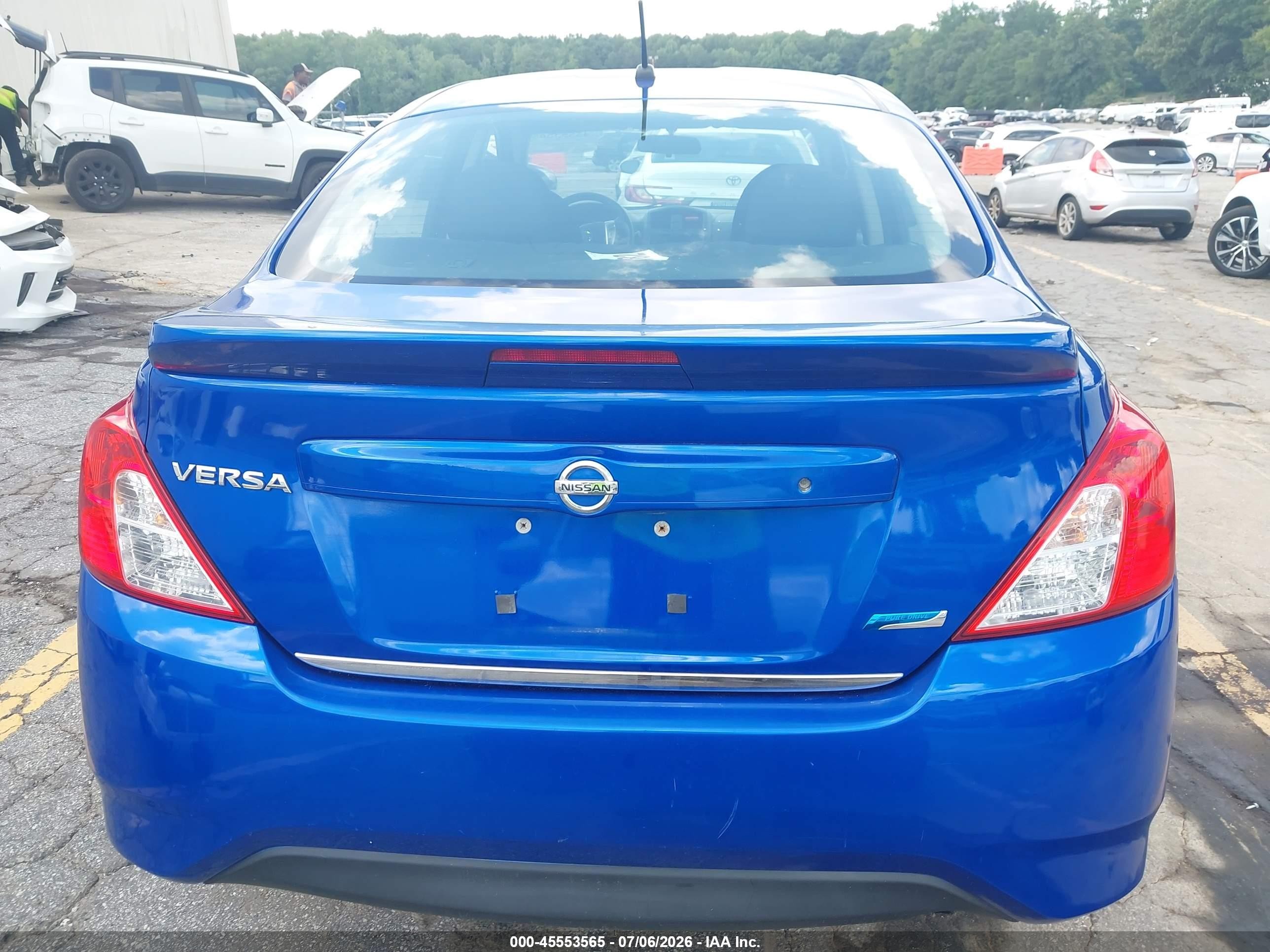2015 Nissan Versa 1.6 S+ Blue vin: 3N1CN7AP3FL804763