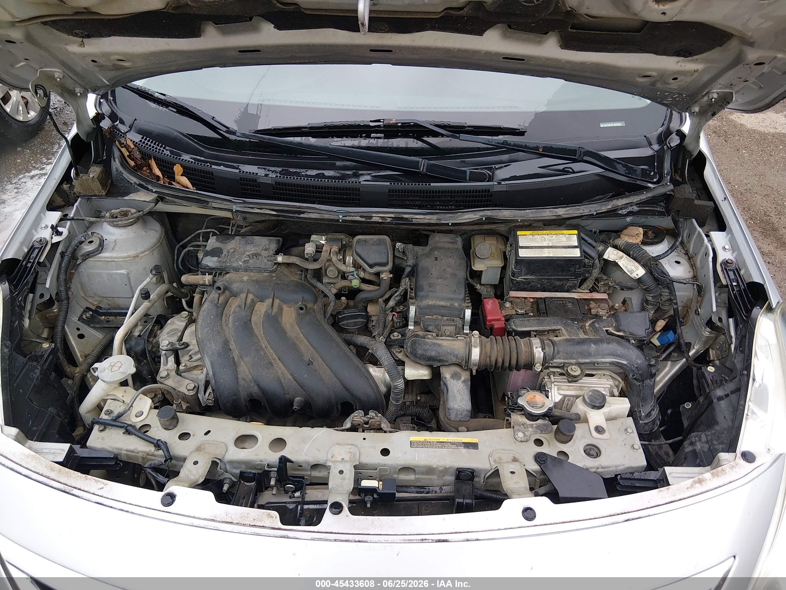 2015 Nissan Versa 1.6 Sv Silver vin: 3N1CN7AP3FL822423