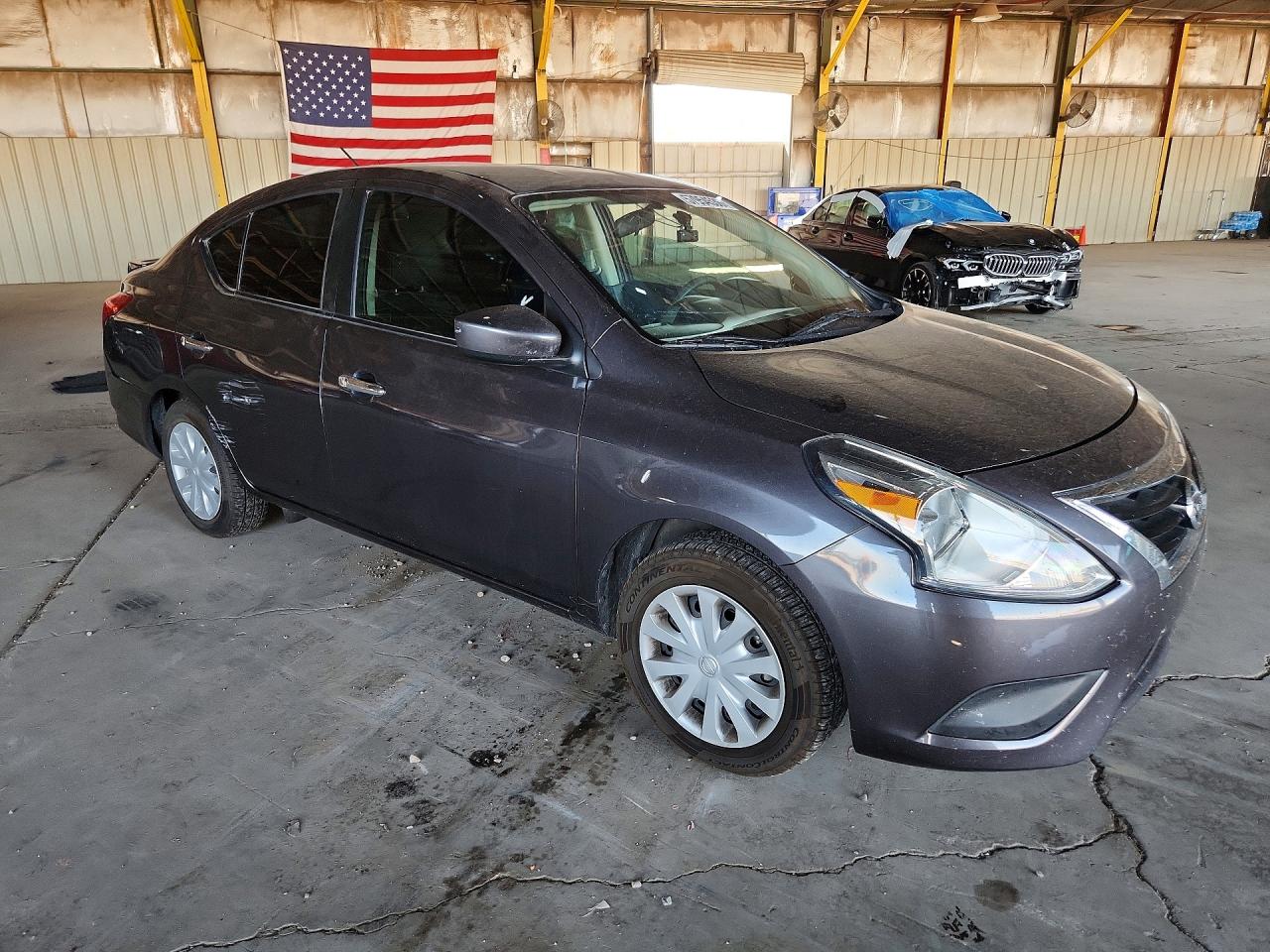 2015 Nissan Versa 1.6 Sv Gray vin: 3N1CN7AP3FL824317