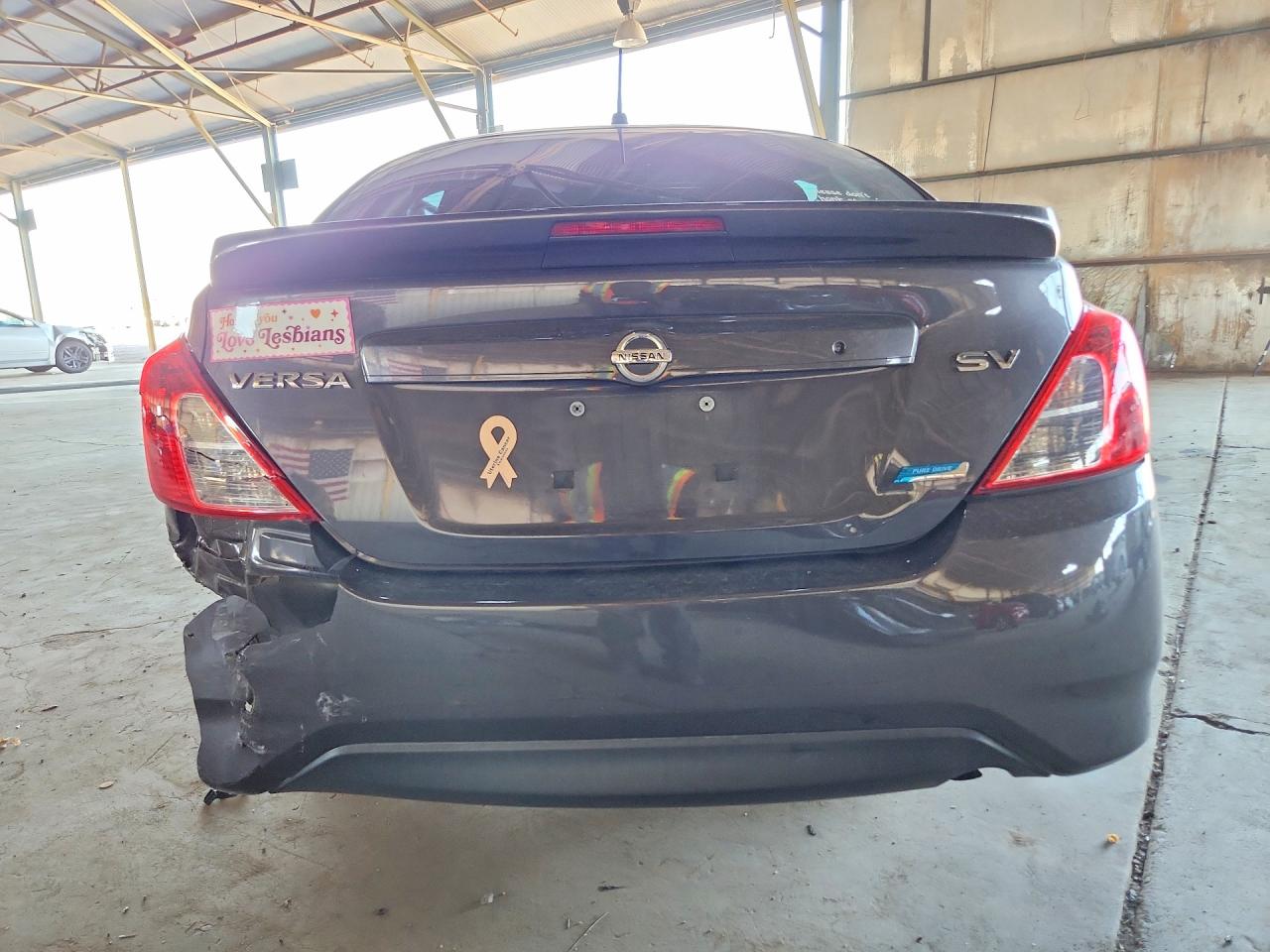 2015 Nissan Versa 1.6 Sv Gray vin: 3N1CN7AP3FL824317