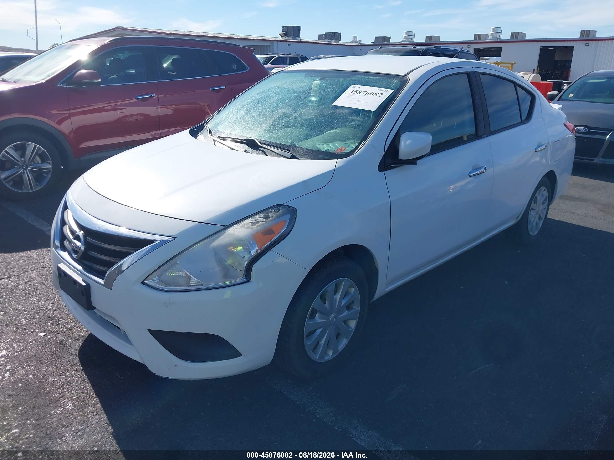 2015 Nissan Versa 1.6 S/1.6 S+/1.6 Sl/1.6 Sv Белый vin: 3N1CN7AP3FL827637