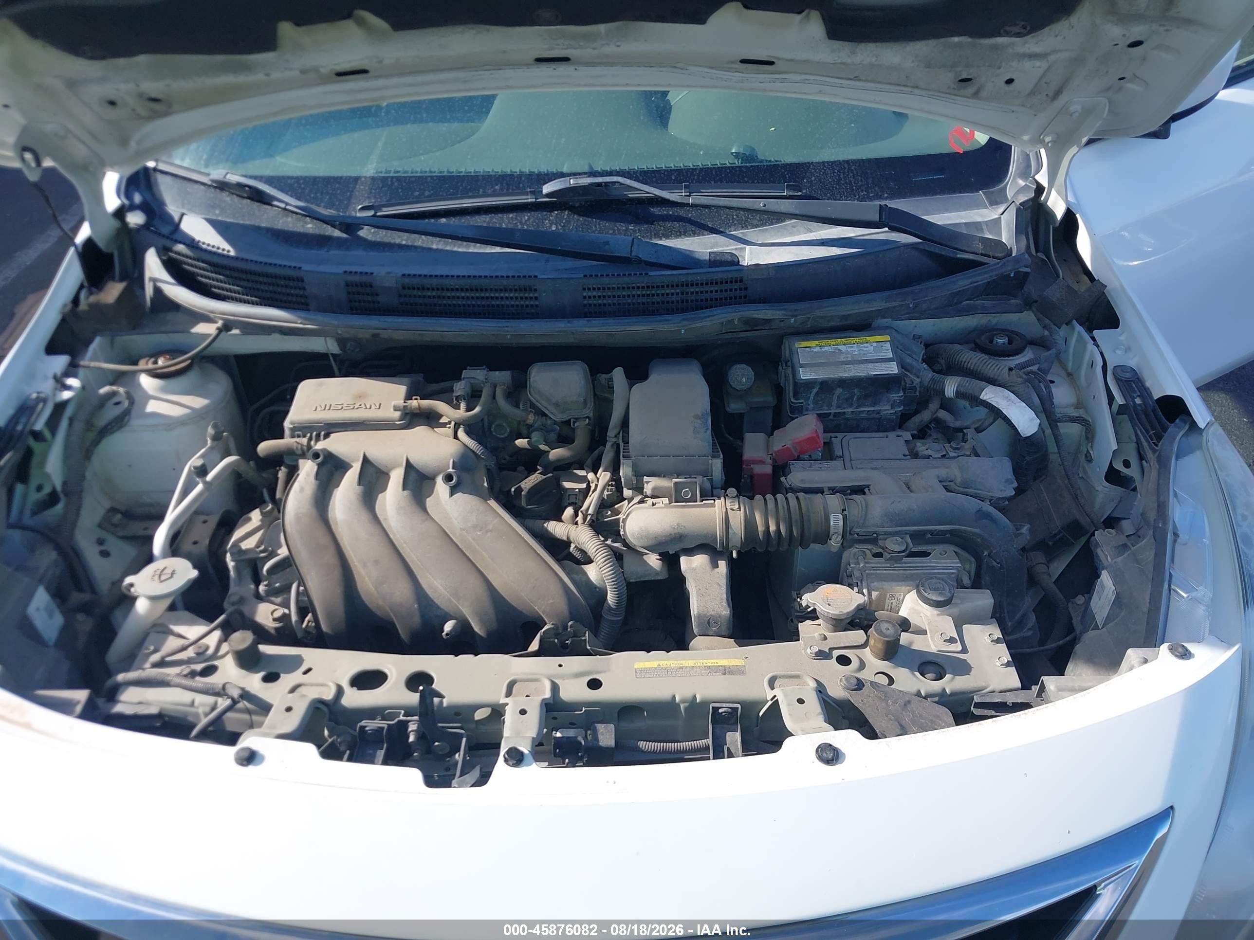 2015 Nissan Versa 1.6 S/1.6 S+/1.6 Sl/1.6 Sv Белый vin: 3N1CN7AP3FL827637