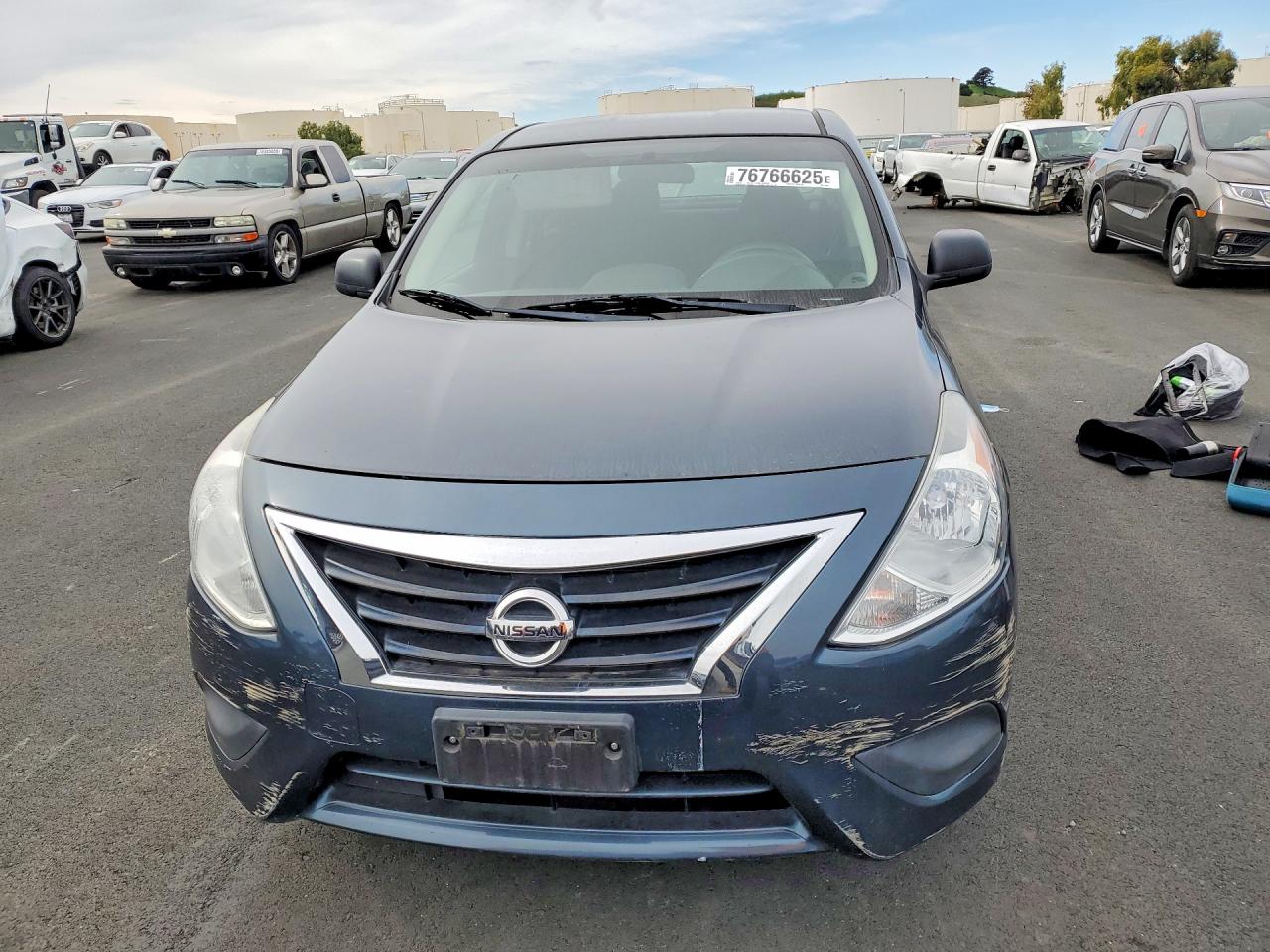 2015 Nissan Versa S Blue vin: 3N1CN7AP3FL833597
